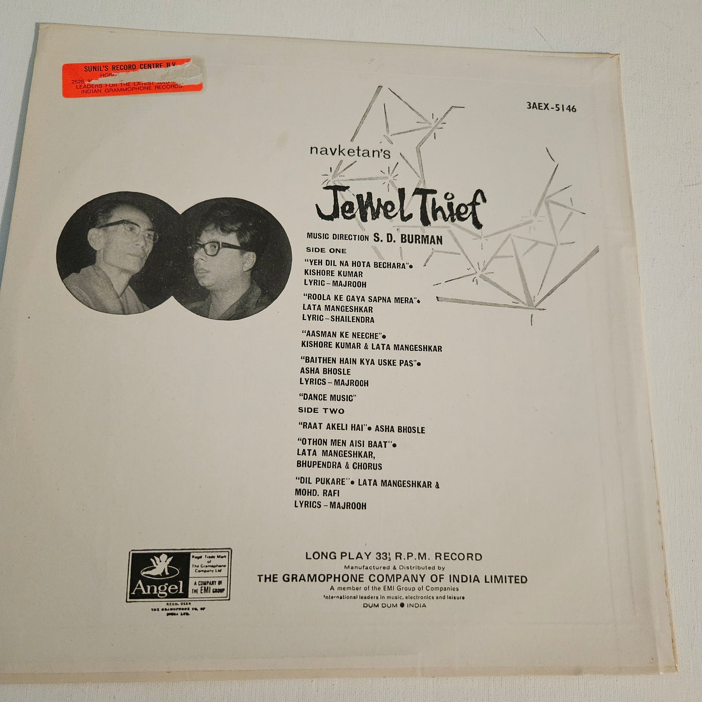 Jewel Thief - Original Soundtrack by S. D. Burman Superhit in pristine condition