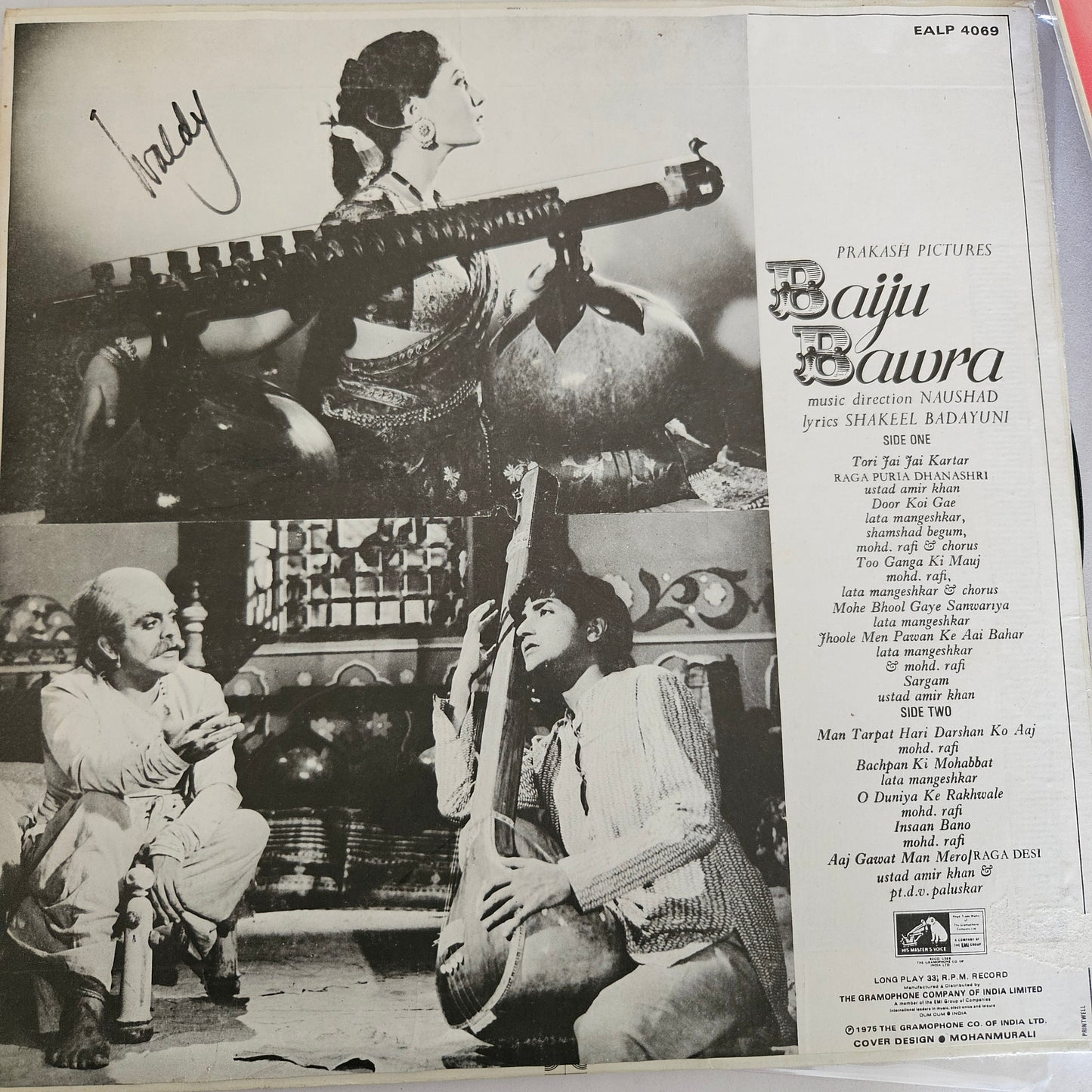 Baiju Bawra - 1st HMV 180 gm heavy pressing Naushad , Rafi, Lata an eternal Classic in excellent condition