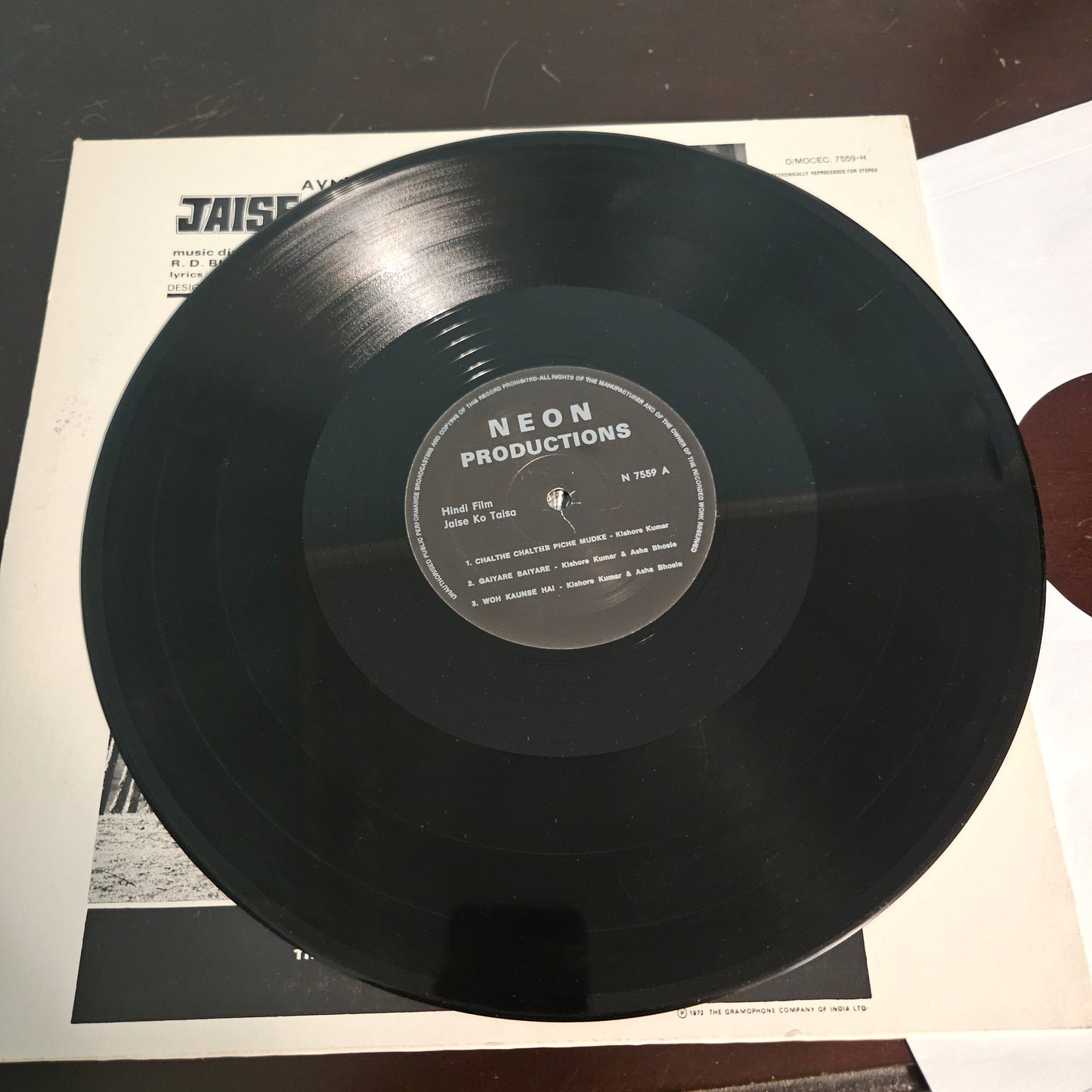 Jaise Ko Taisa - Music by R. D. Burman - Holland editiin in near mint condition