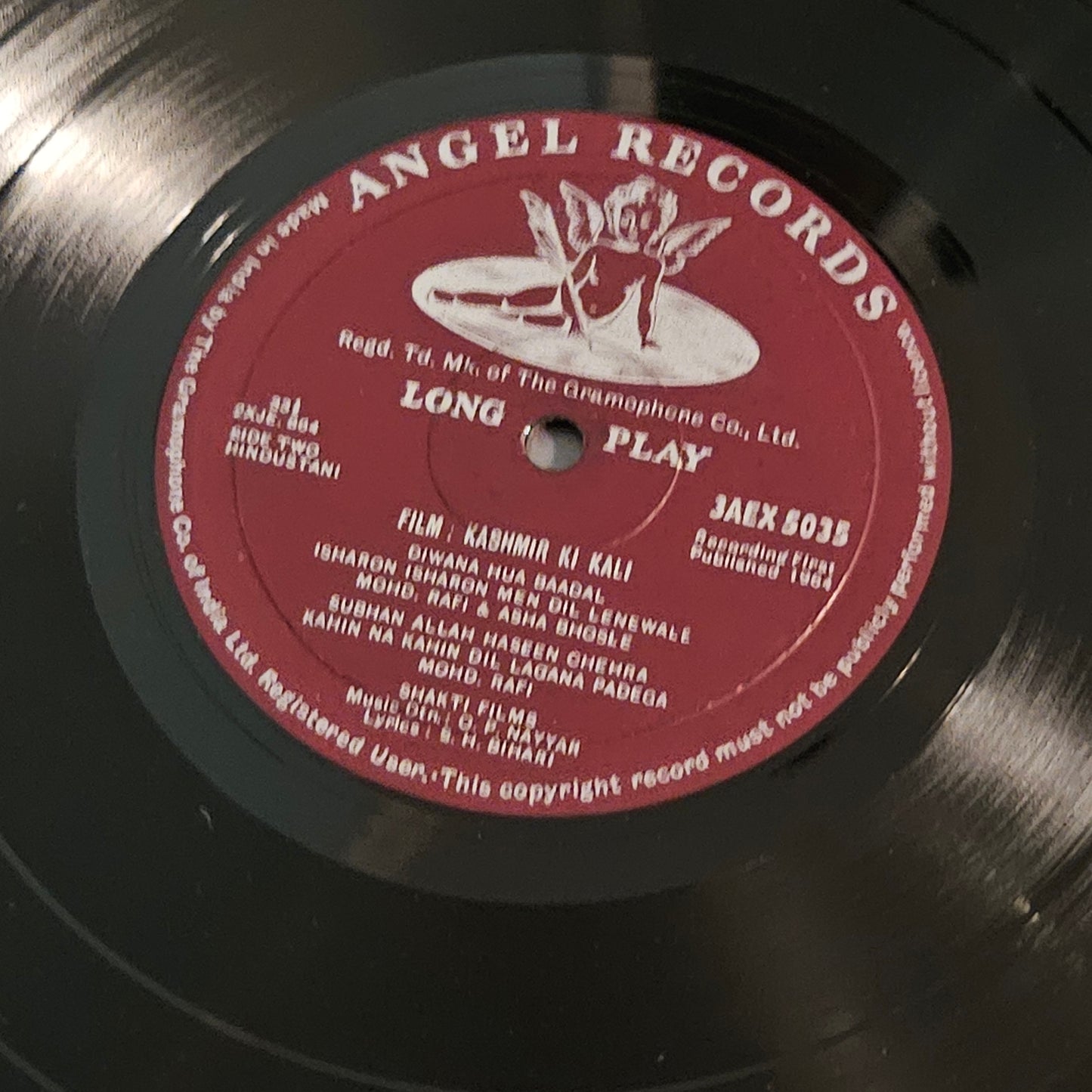 Kashmir Ki kali - 1st Angel music by  O P Nayyar in excellent condition