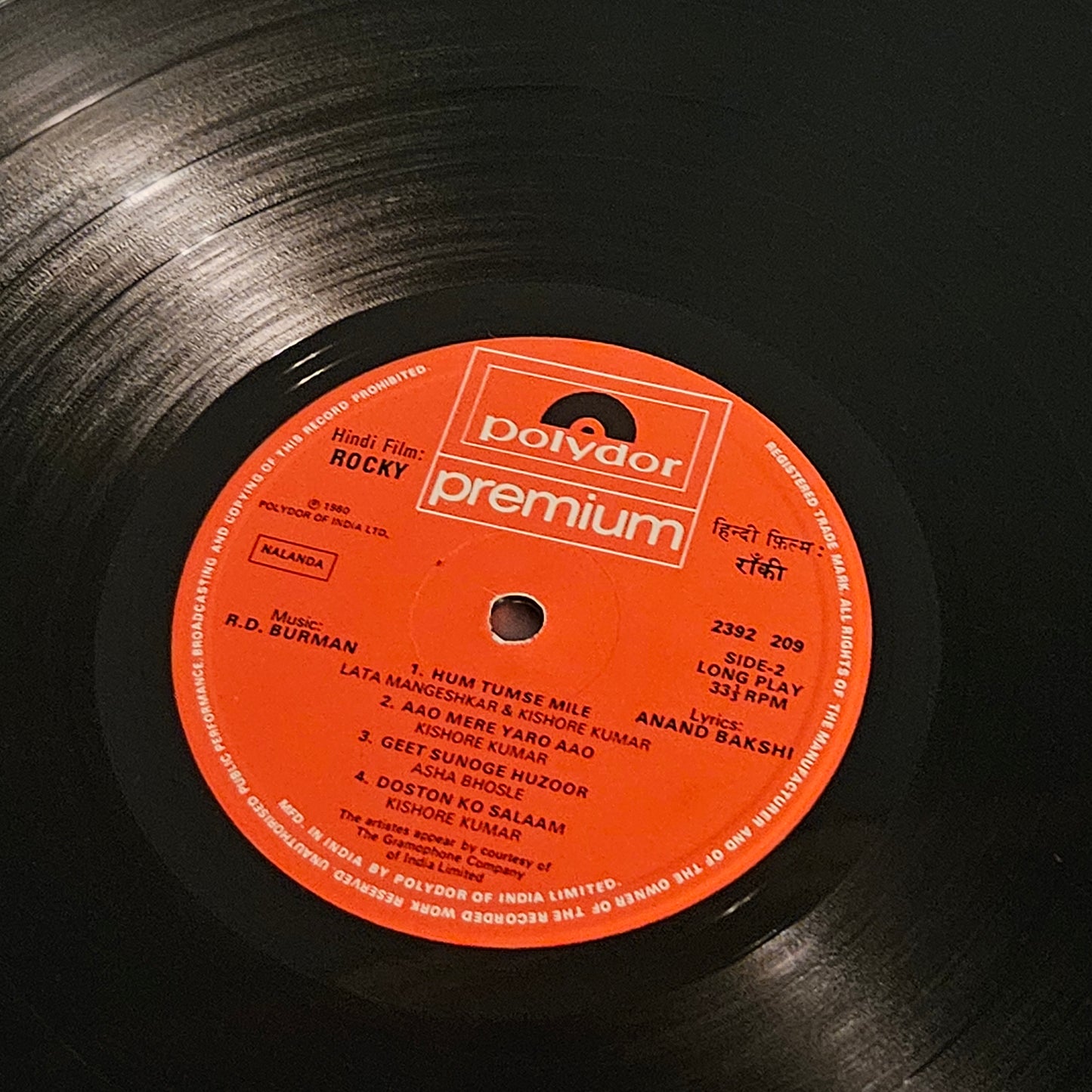 Rocky - R D Burman Blockbuster in Gatefold excellent to near mint condition