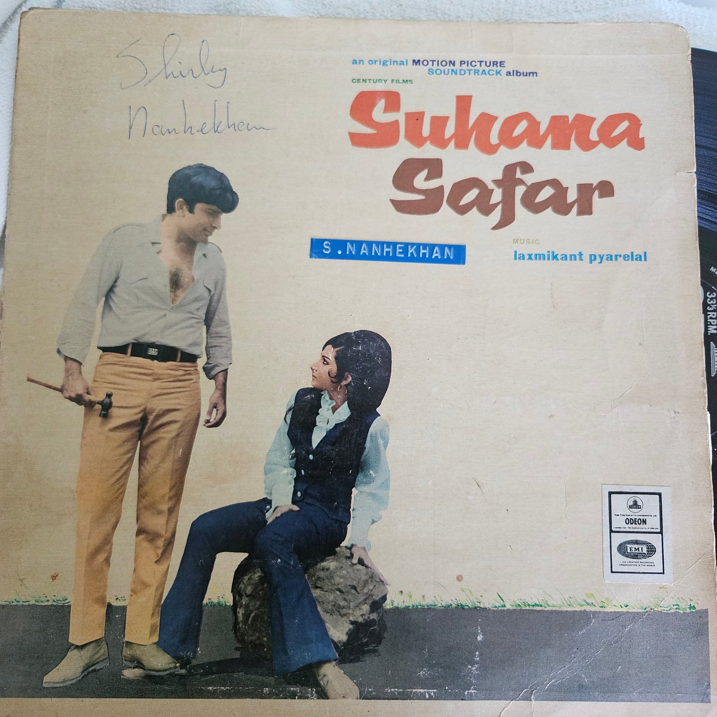 Suhana Safar  - Laxmikant Pyarelal Classic Rare ring Odeon pressing in vg+