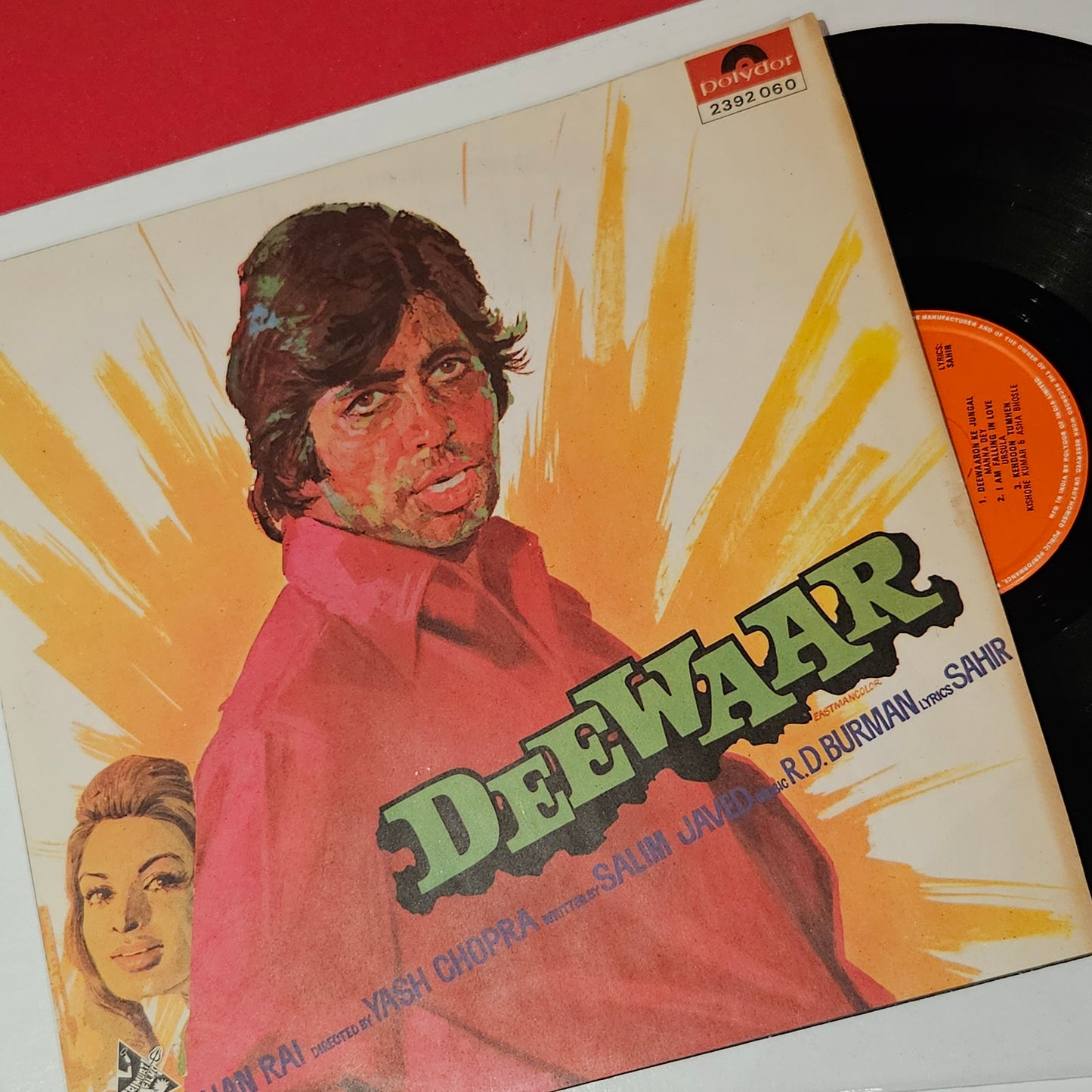 Deewar - R. D. Burman blockbuster in excellent - Songs only rare LP includes English song "I am falling in Love with a stranger "