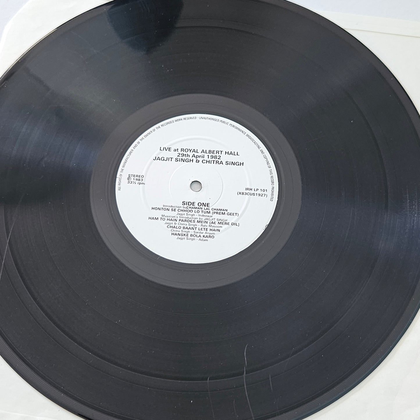 2 LP Set Jagjit Singh and Chitra Singh Live at Royal Albert Hall London April 1982 in  VG+