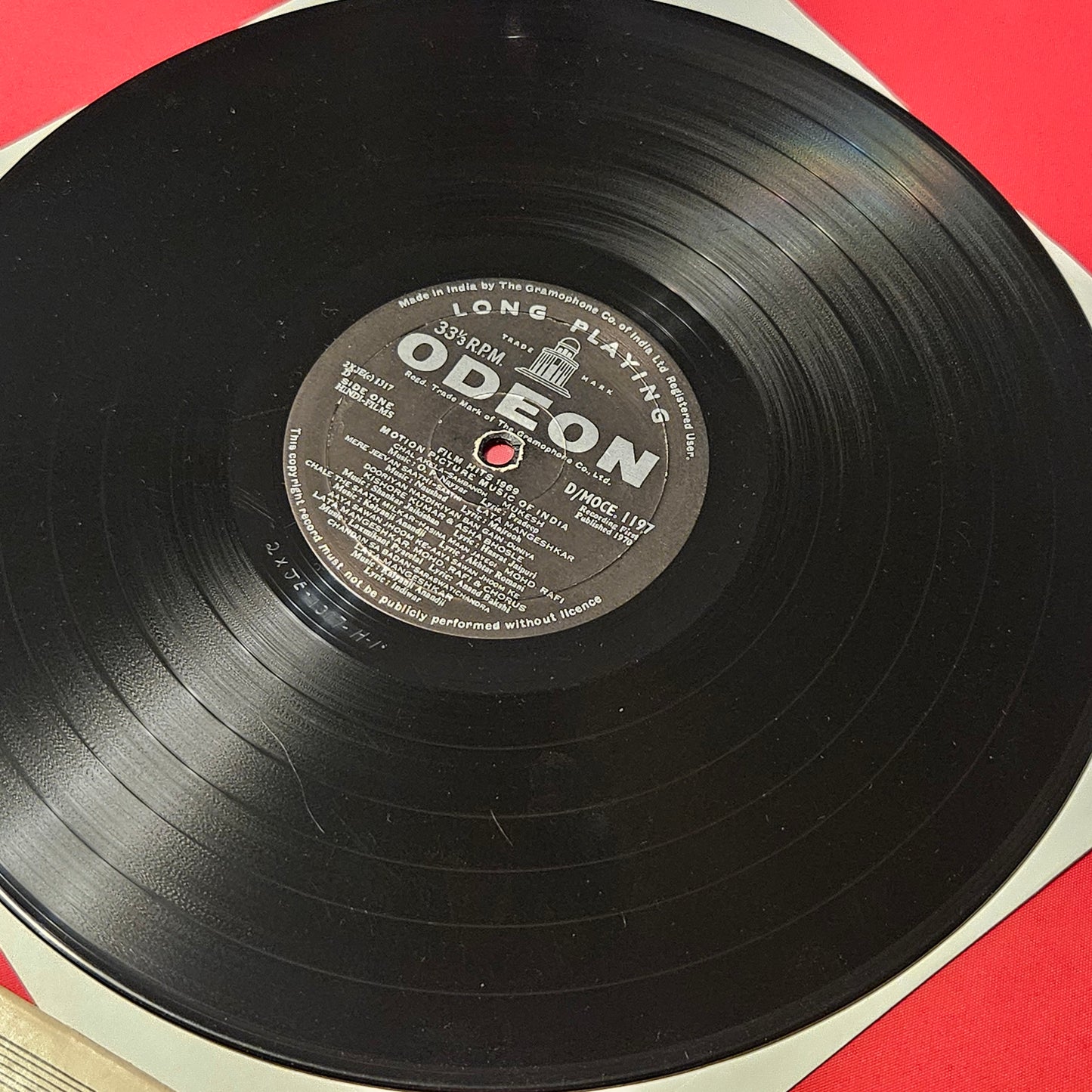 Film Hits of 1969  - Good Collection of songs Ring Odeon edition in near mint condition