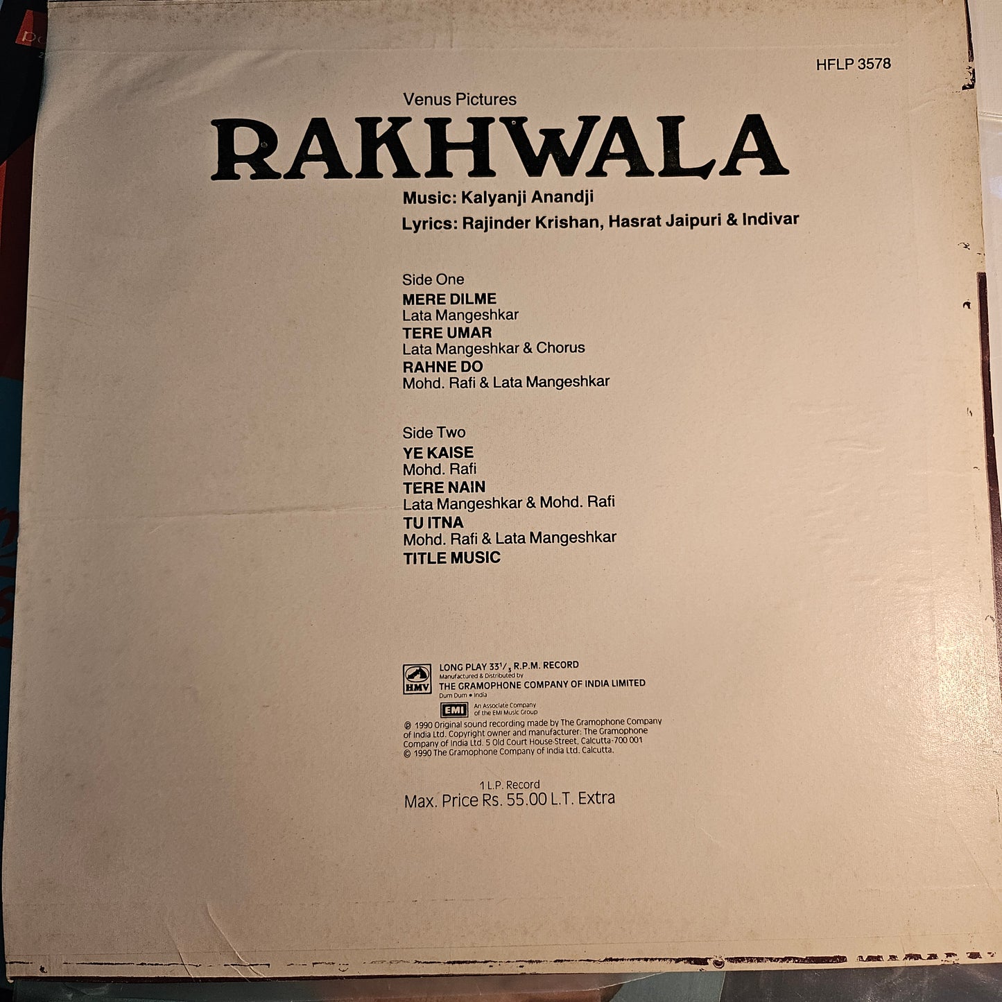 Rakhwala  -   Kalyanji Anandji  - near mint