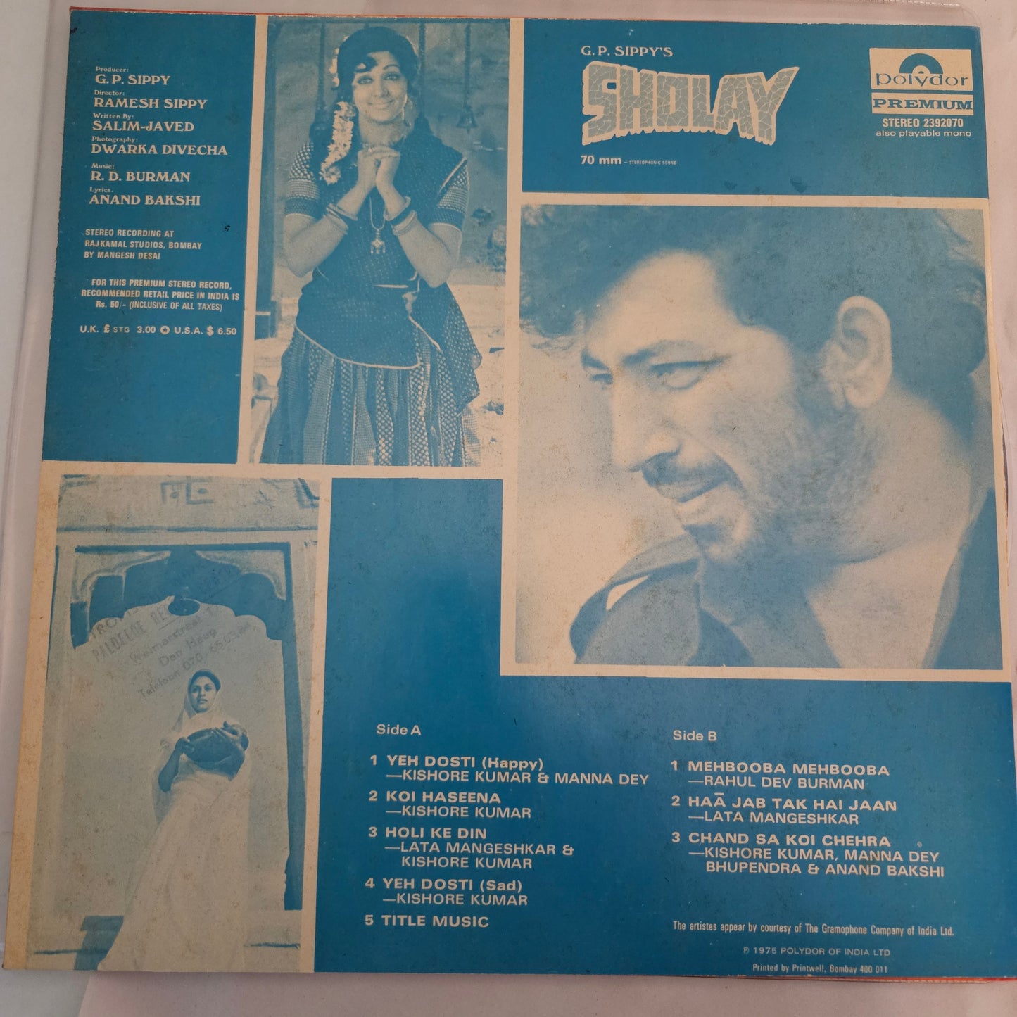 Sholay - R D Burman blockbuster in near mint condition