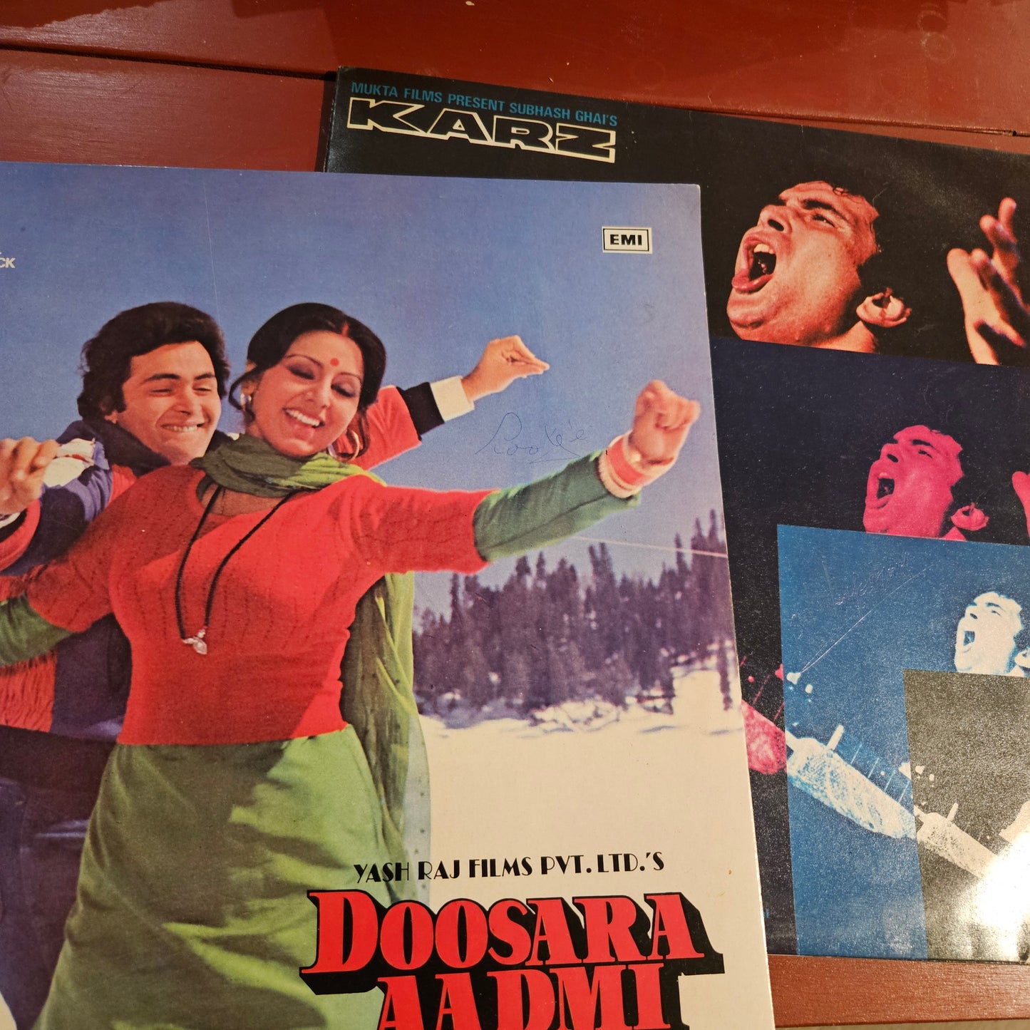 2 LPs Blockbuster KARZ and DOOSARA AADMI Rishi Kappor excellent to near mint