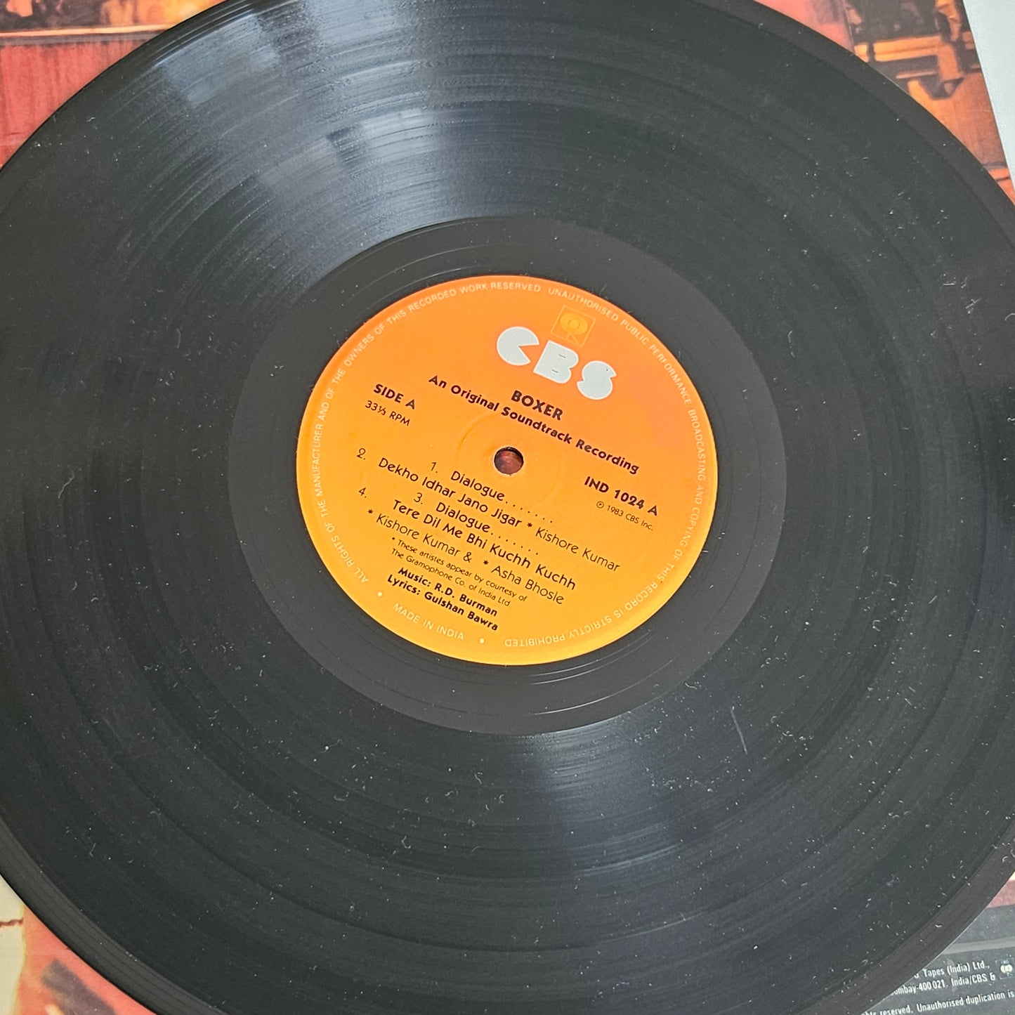 BOXER - R. D. Burman Record in excellent condition