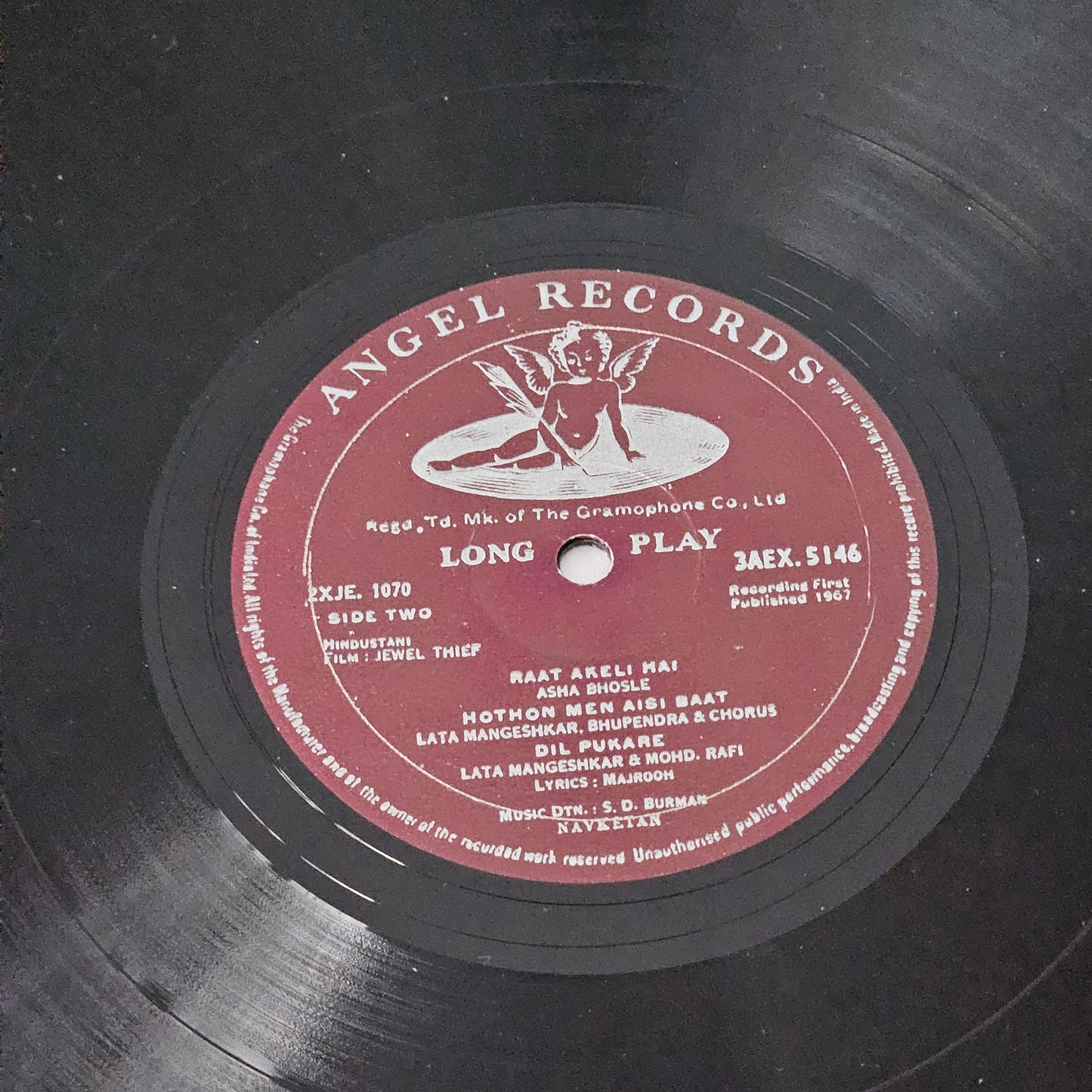 Jewel Thief - Original Soundtrack by S. D. Burman 1st angel Superhit  in excellent