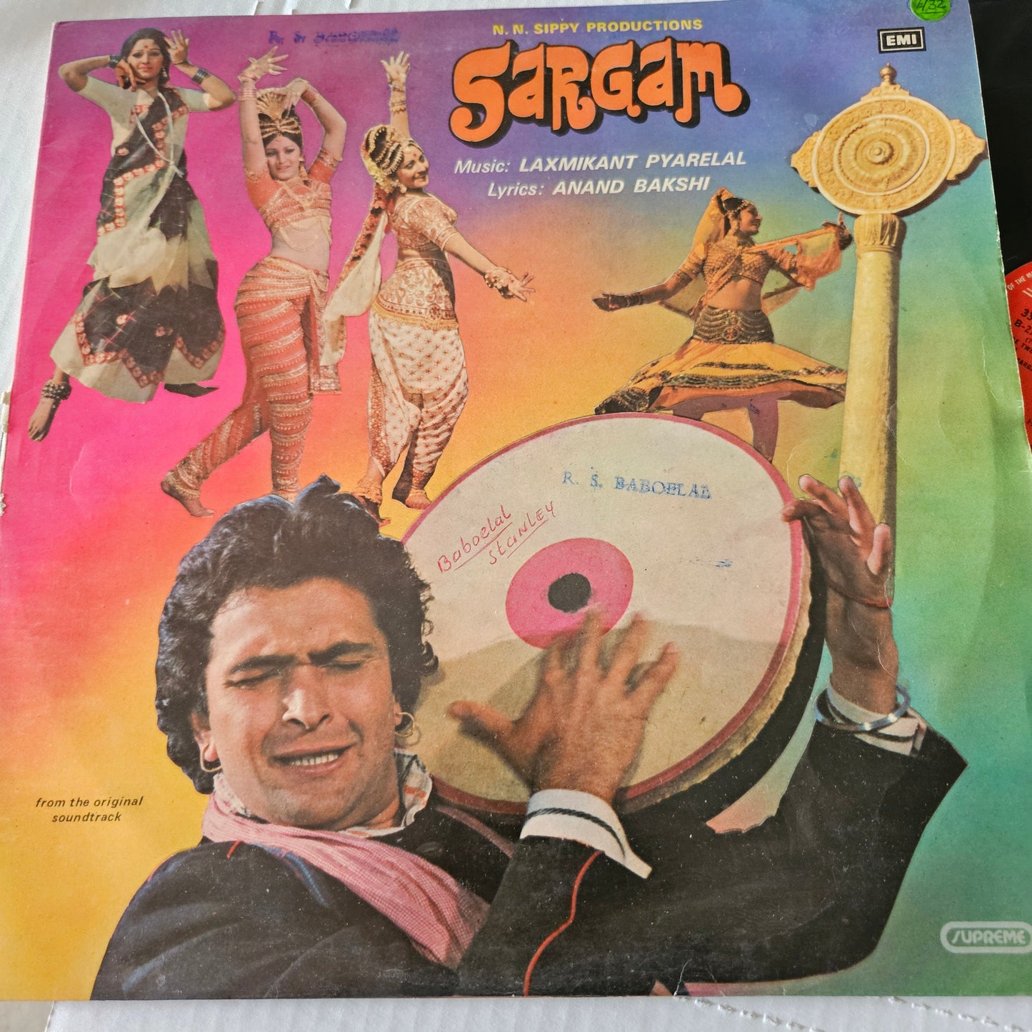 SARGAM -  Laxmikant Pyarelal - Gatefold edition in excellent condition from original soundtrack