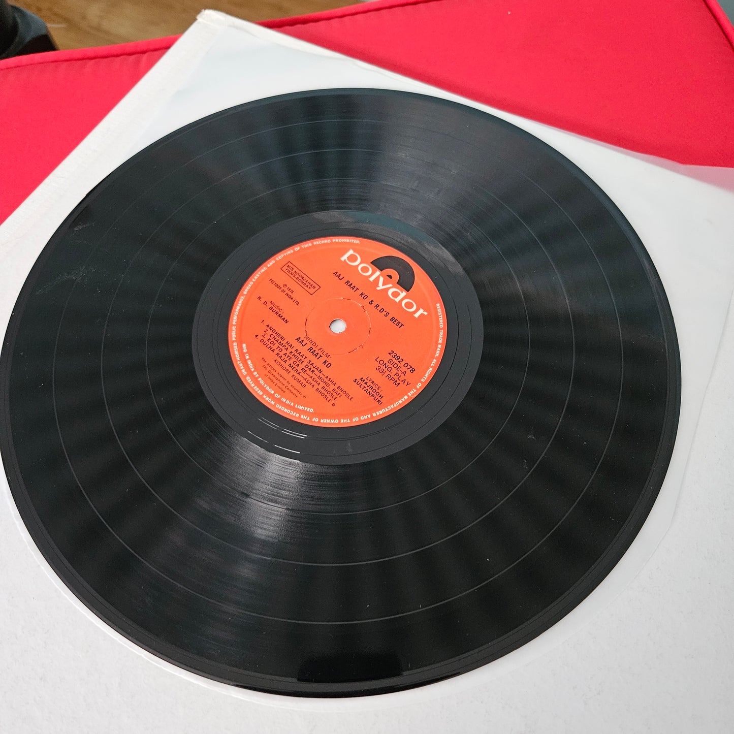 Aaj Raat Ko - R D Burman superhit - 1st pressing in Excellent condition