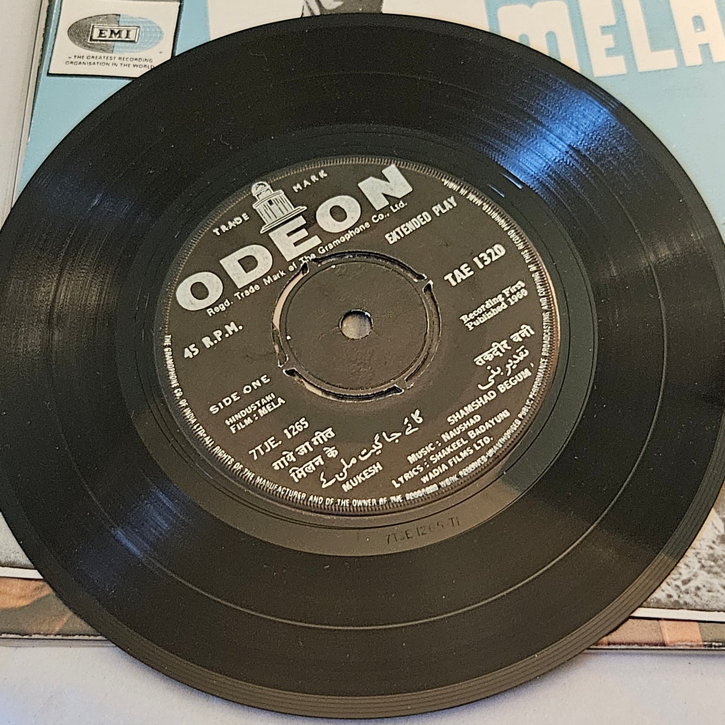 Mela Music by Naushad  classic EP in Near mint Pristine
