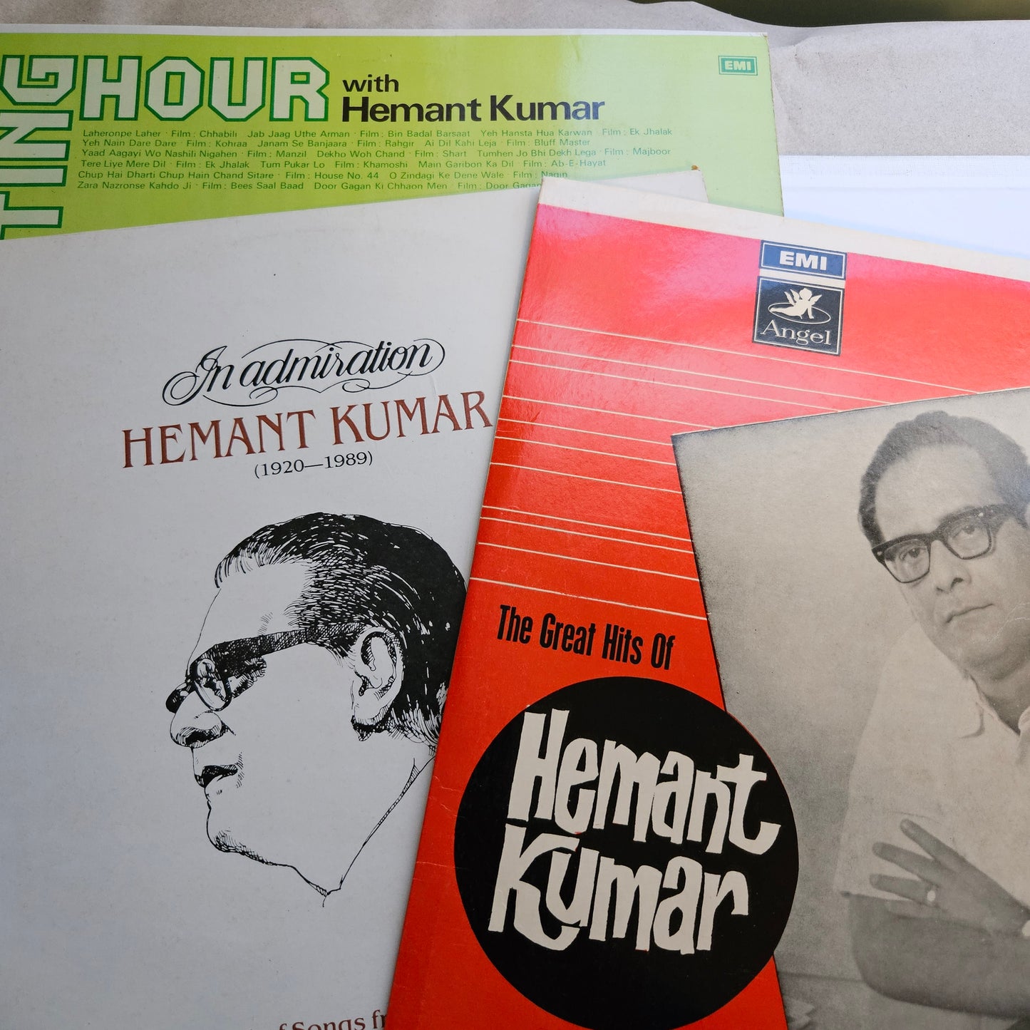 3 Lps Hemant Kumar Great collection Best albums in excellent to near mint