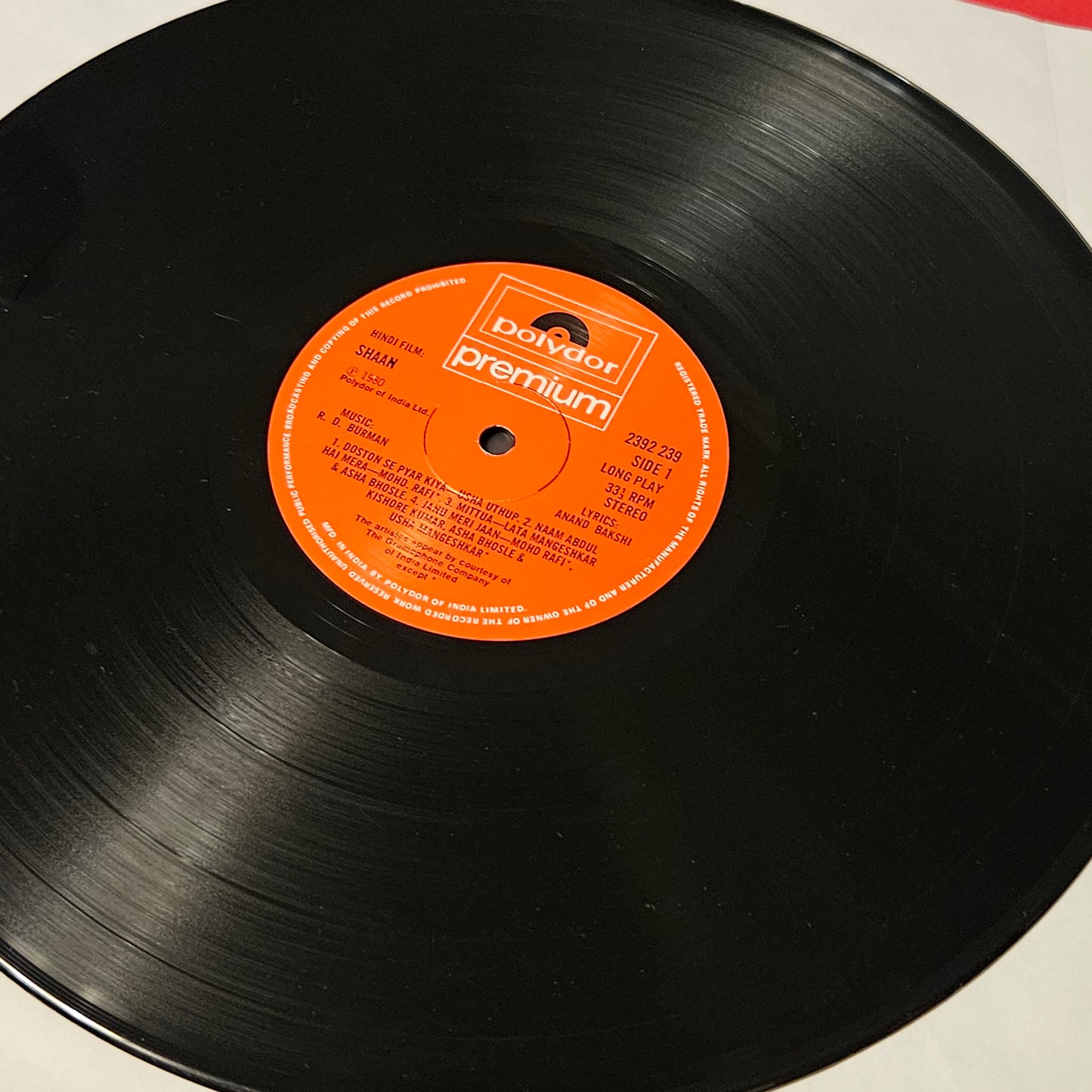 SHAAN - Bollywood Funk R D Burman ln near mint Superb condition - the best sounding edition made for foreign markets