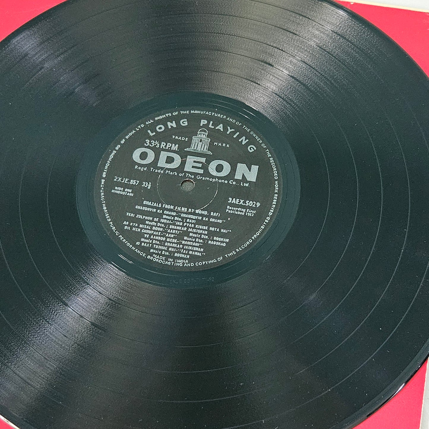 Mohammed Rafi - Ghazals from Odeon in Near Mint condition