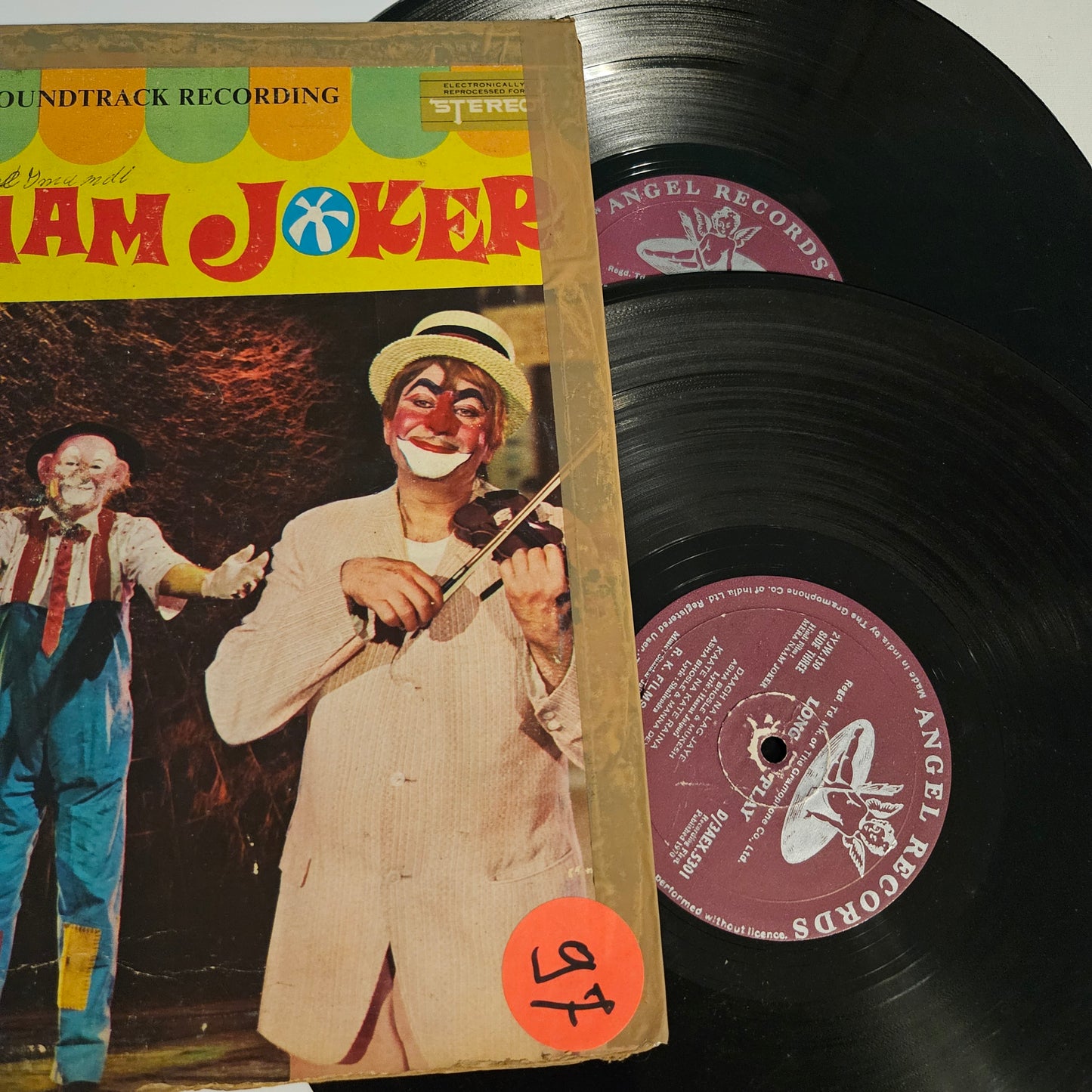 Mera Naam Joker 1st Angel classic collectible 2 LP set in VG+ Collectible