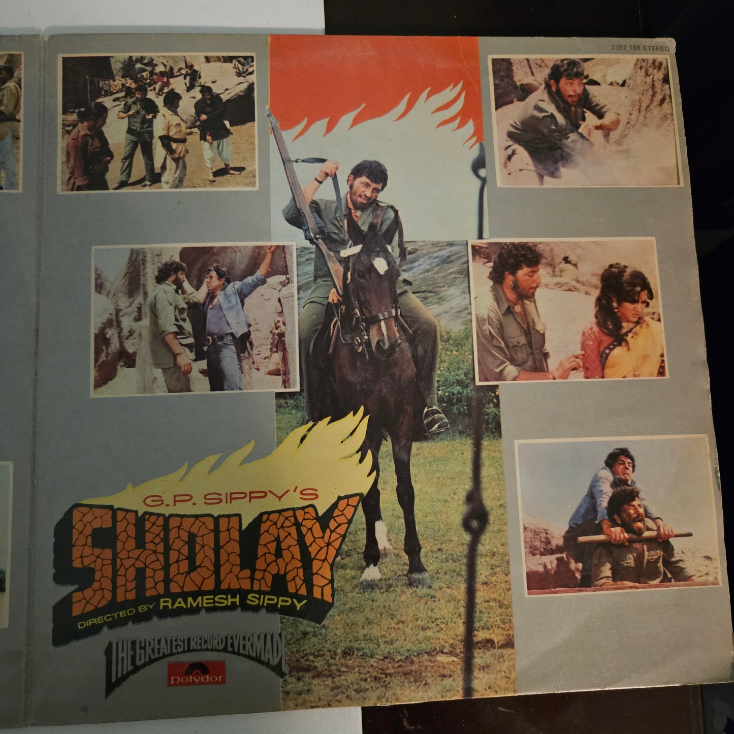 SHOLAY - Dialogs of Sholay - R D Burman 3 LP set media VG+ covers VG