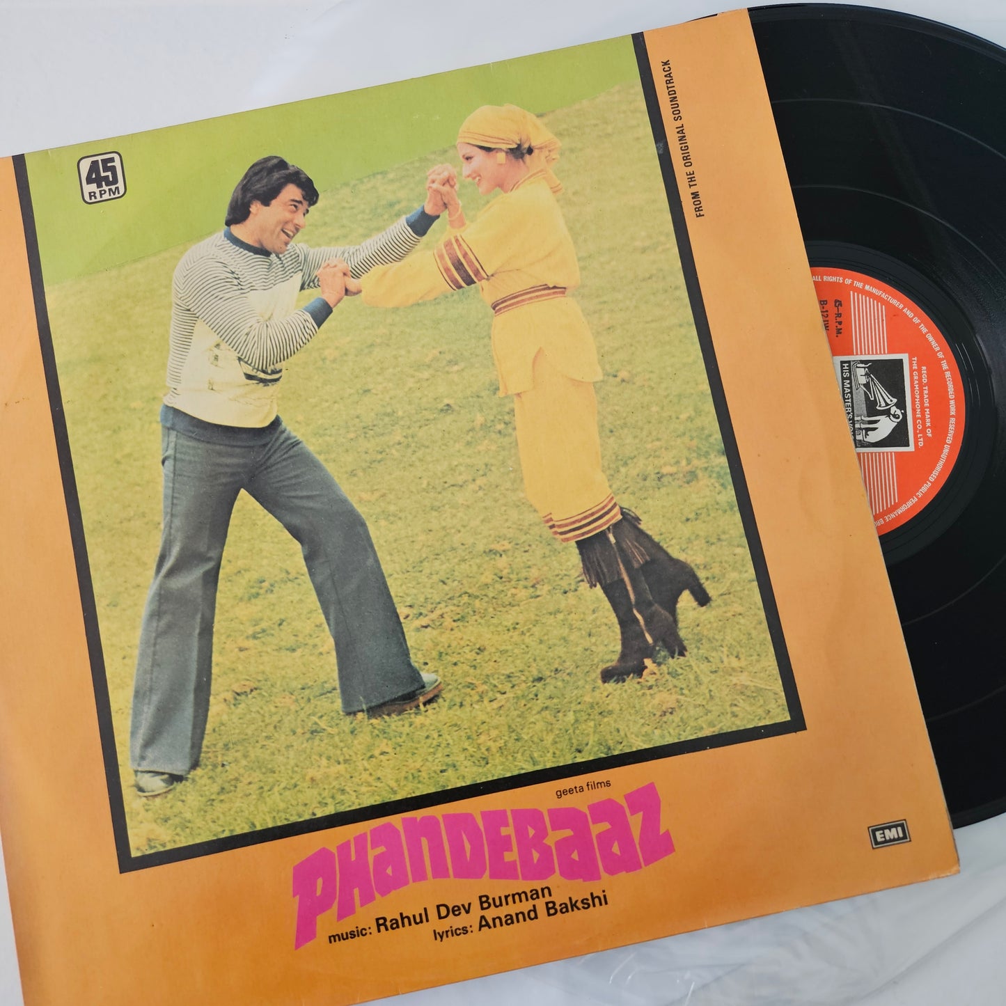 Phandebaaz - original soundtrack and Music by R. D. Burman superhit in near mint condition - 45 rpm LP