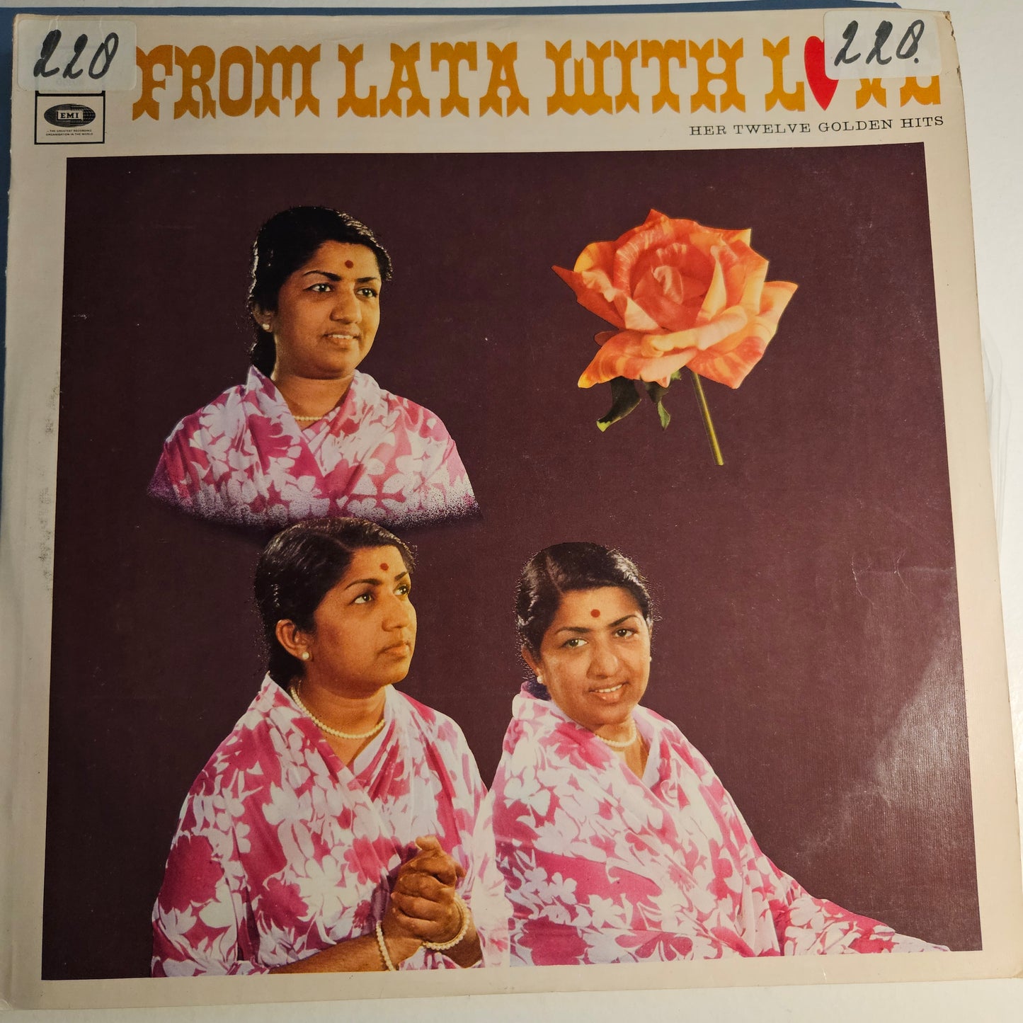 4 Lps package Lata Mangeshkar Great collection Best albums in excellent to near mint