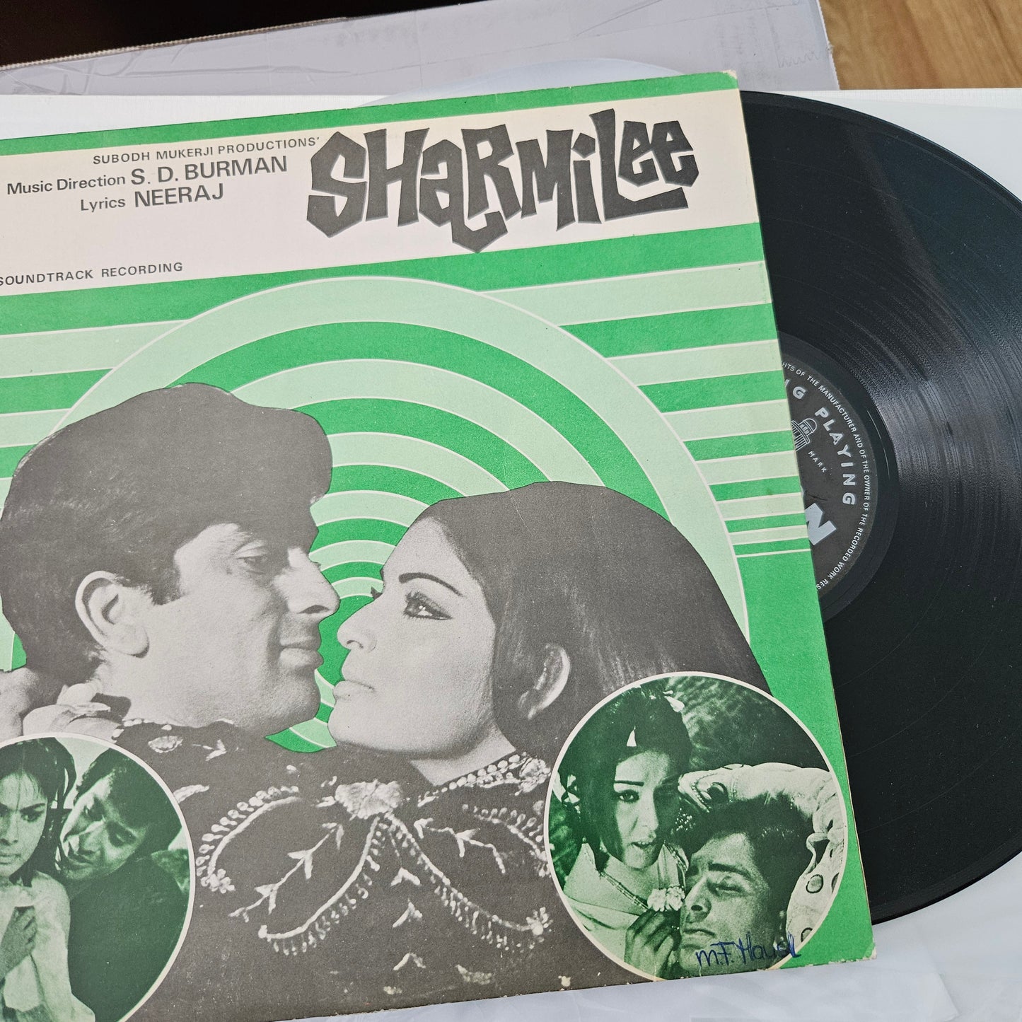 Sharmilee - original soundtrack Music by S. D. Burman and eternal classic - Odeon Record near mint