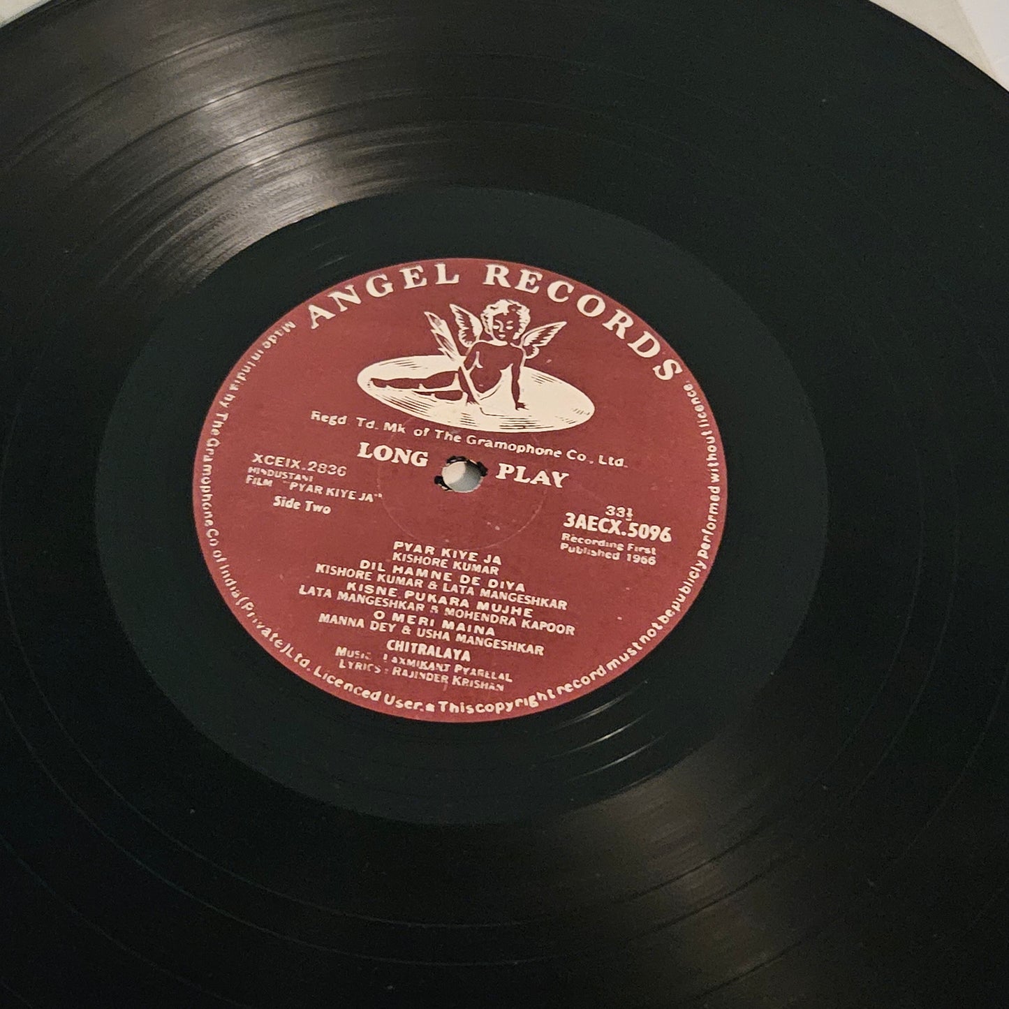 Pyar Kiye Ja - Laxmikant Pyarelal - Angel in Excellent condition
