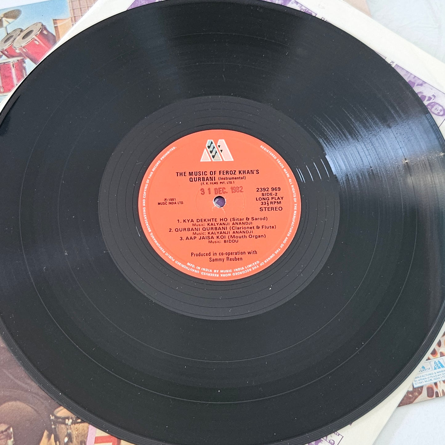 Music of Qurbani  - Superhit blockbuster Instrumental in near mint