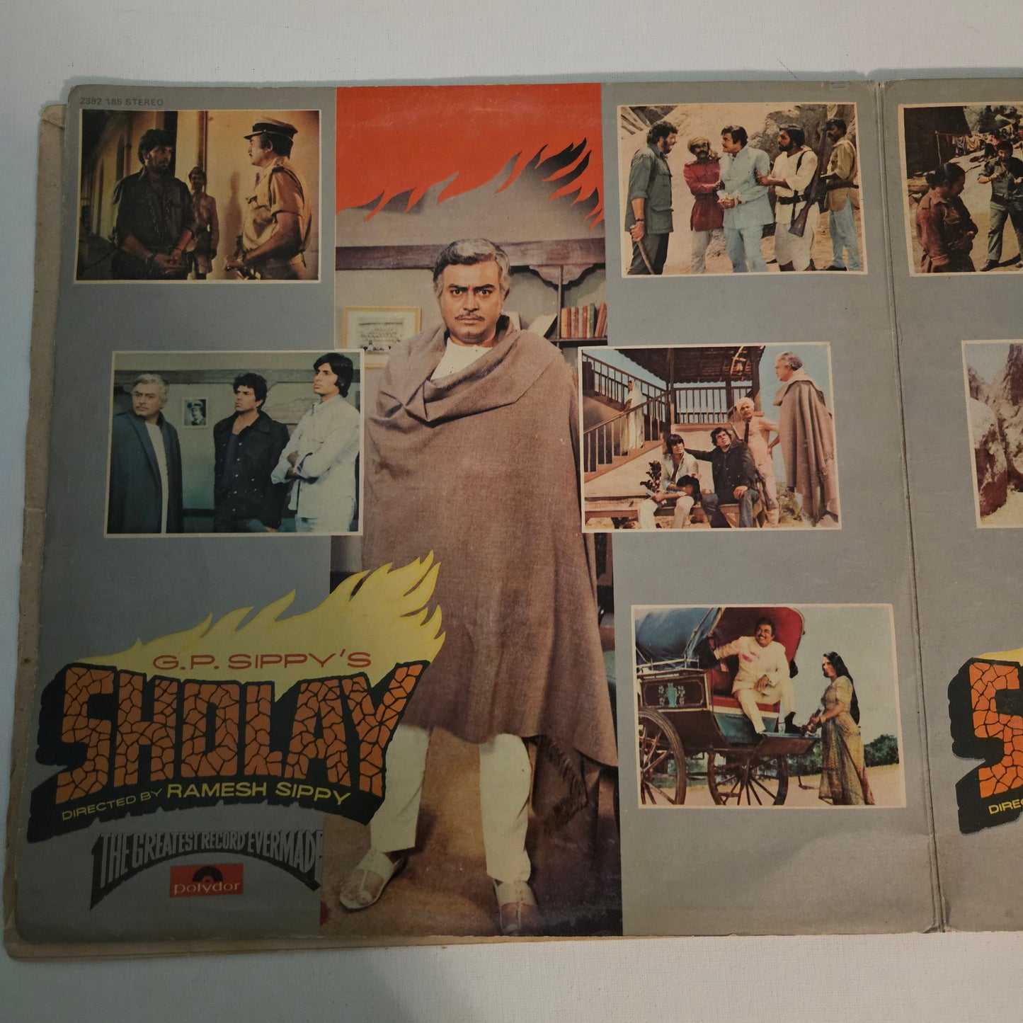 SHOLAY - Dialogs of Sholay - R D Burman 3 LP set media VG+ covers VG