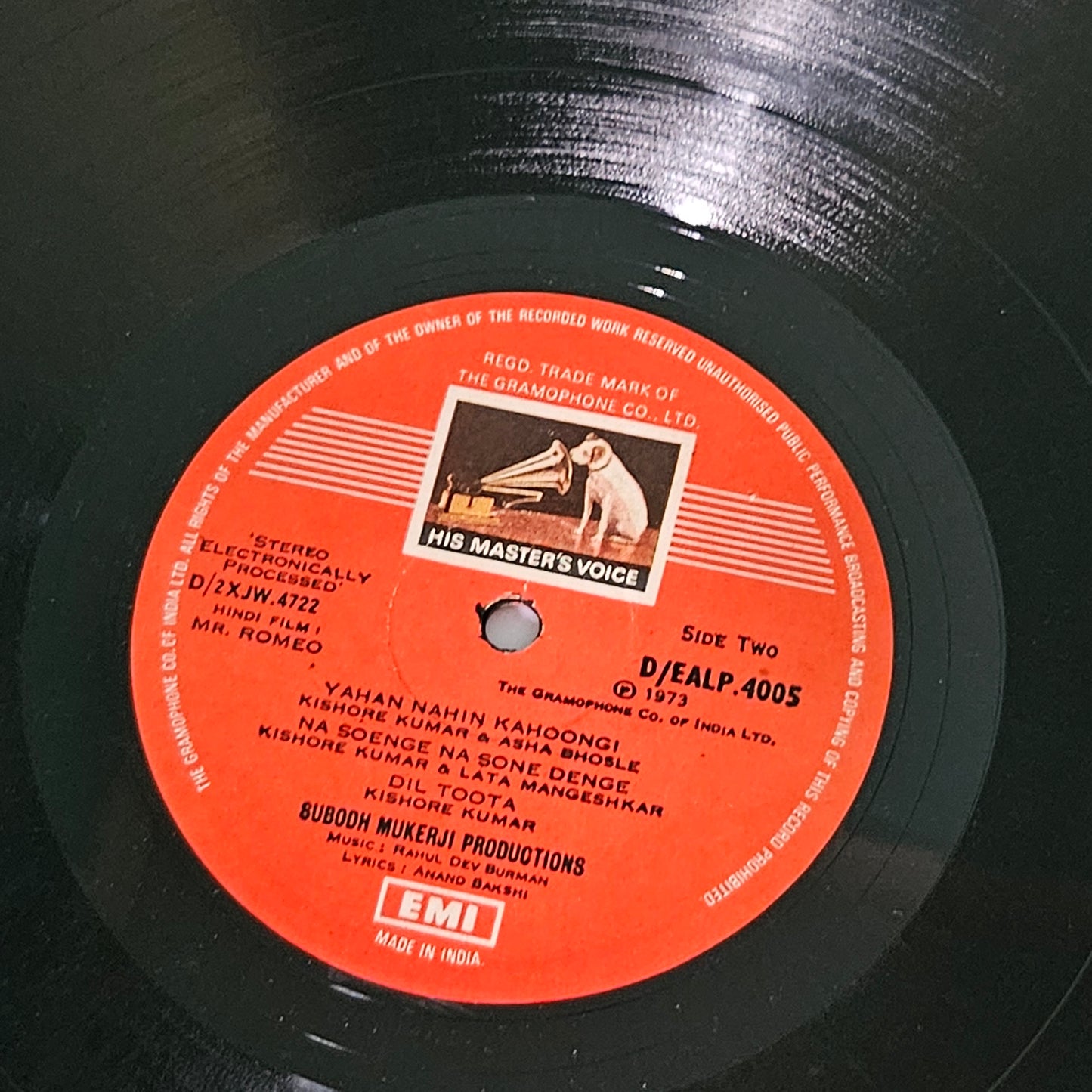 Mr. Romeo - R D Burman rare slbum 1st heacy HMV pressing in Excellent condition