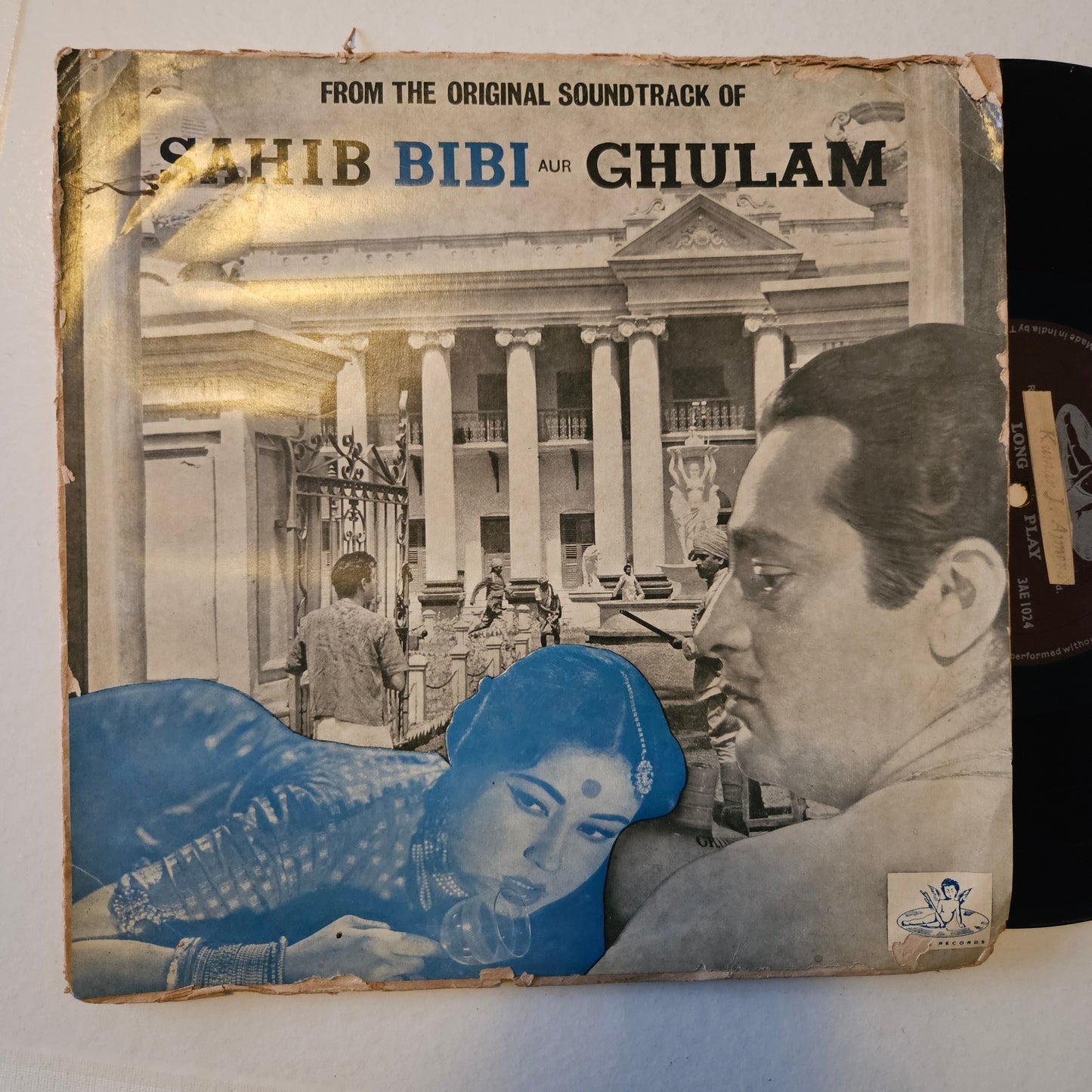 Sahib Bibi Aur Ghulam - Music by Hemant Kumar -  classic Guru Dutt' films original soundtrack - 10 Inch Angel in VG condition
