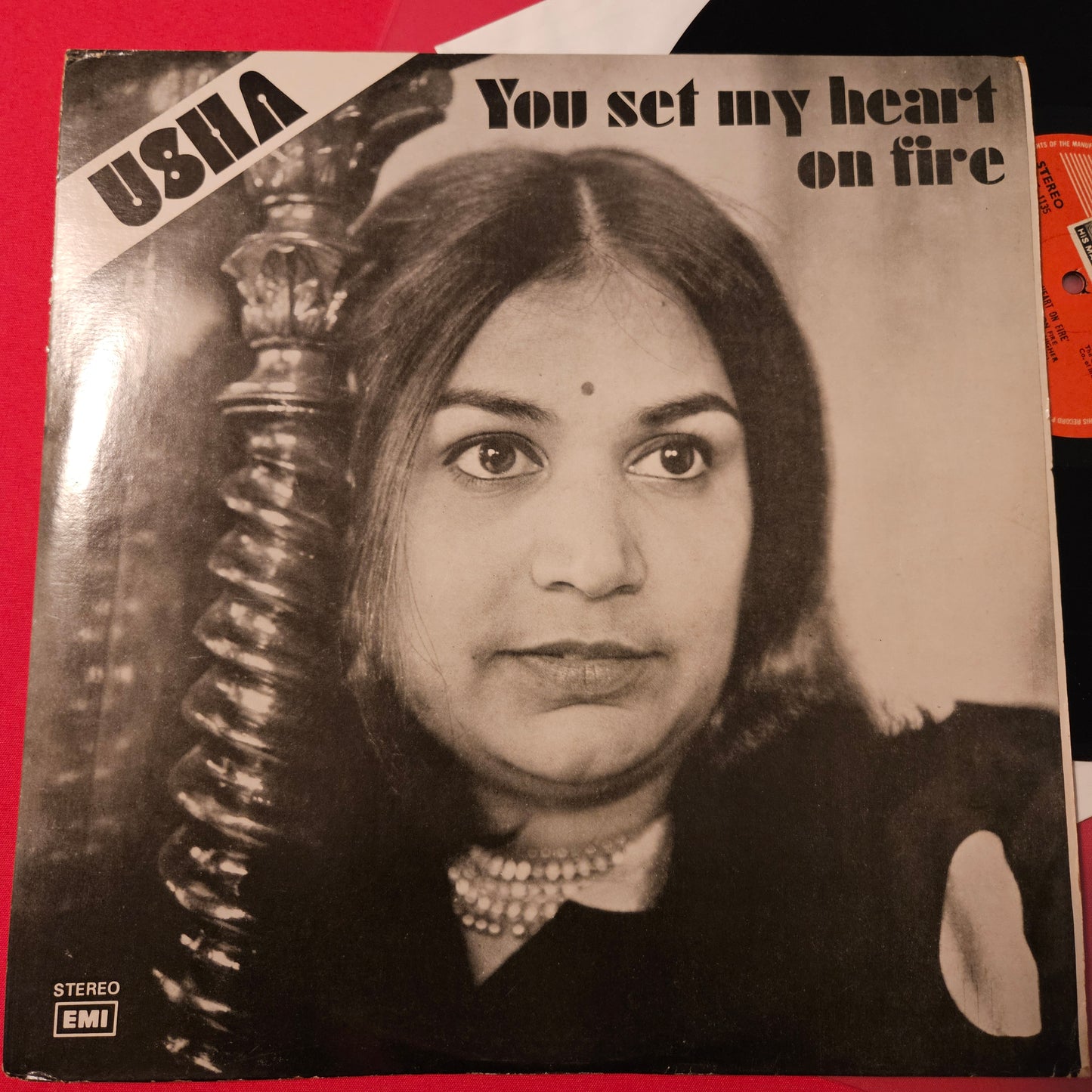 Usha Uthup  Rare album - You set my heart on fire in Excellent to near mint - Stereophonic - Music by Louis Banks
