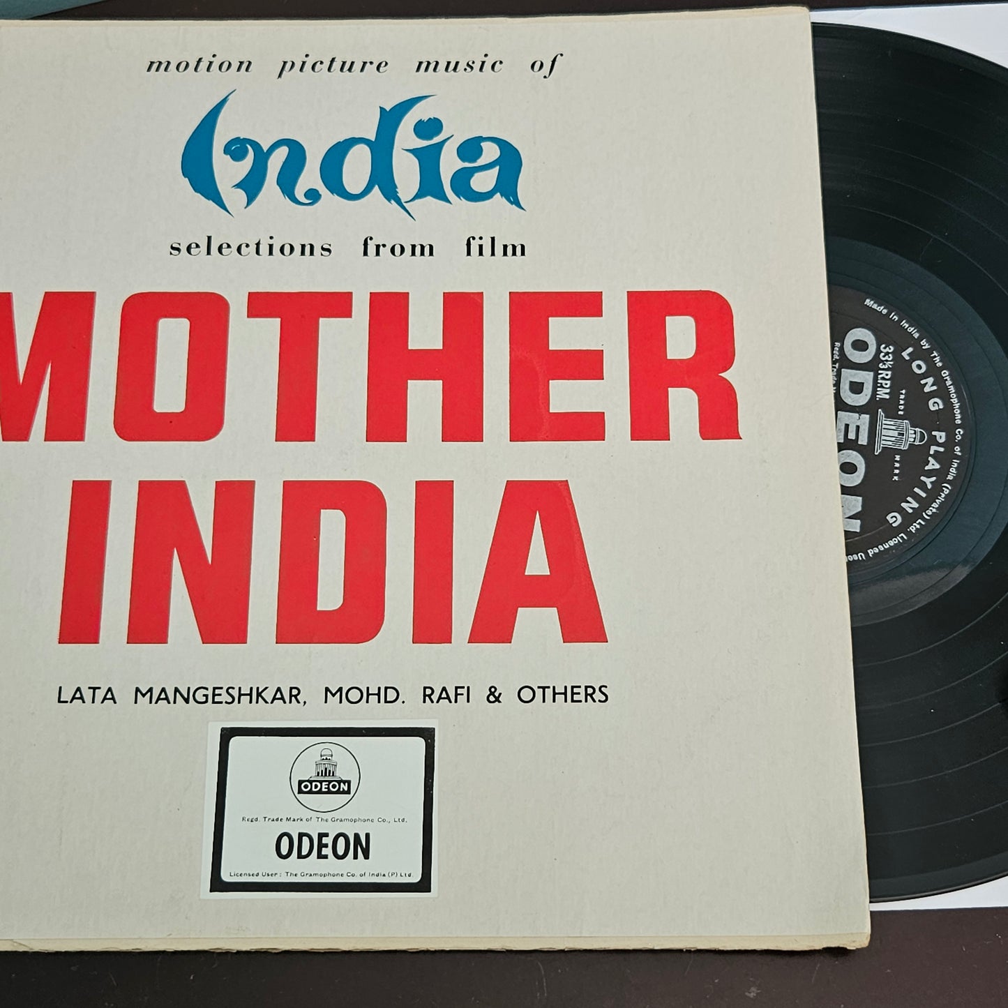 Mother India - 1st ring odeon in classic Superhit excellent - music by Naushad - rare