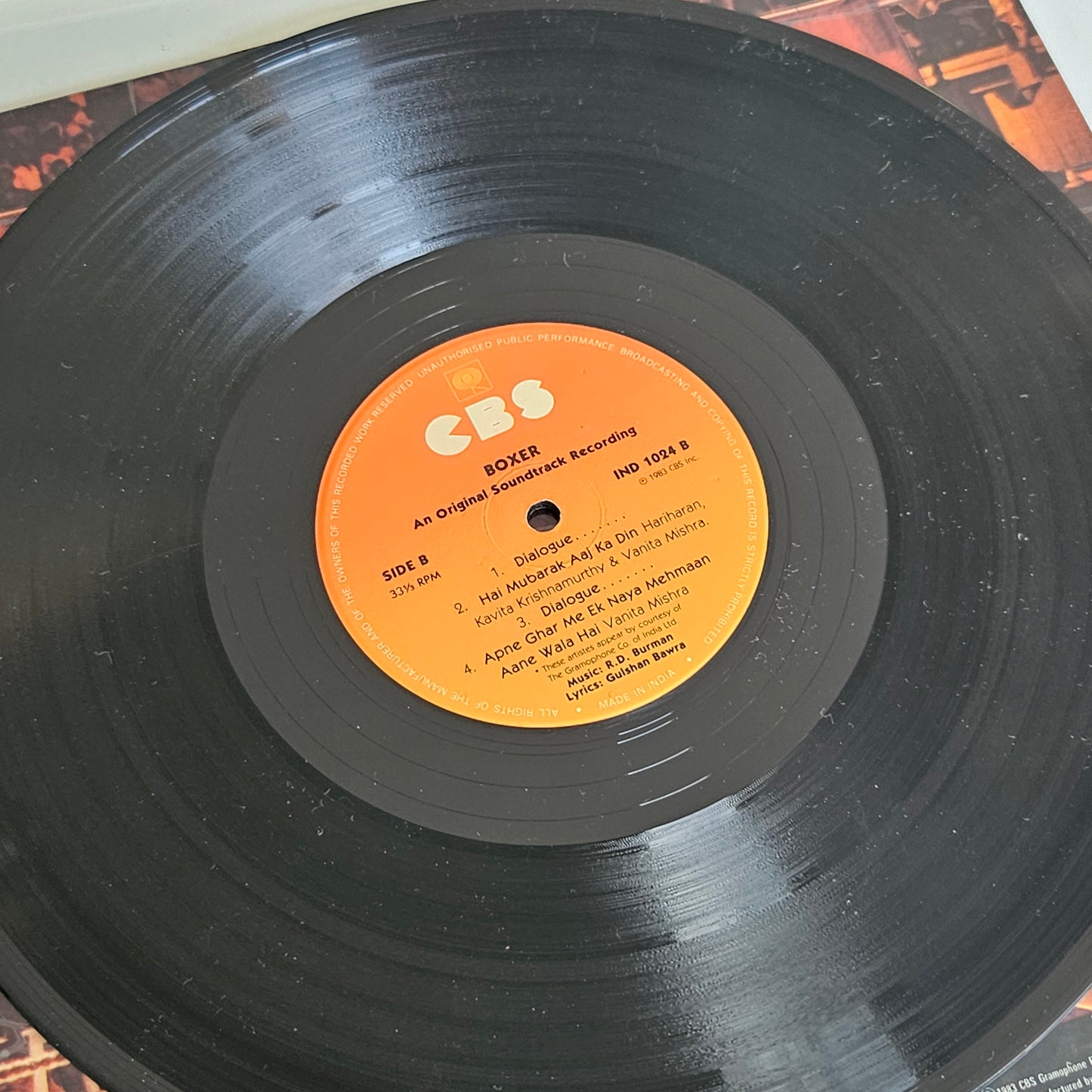 BOXER - R. D. Burman Record in excellent condition