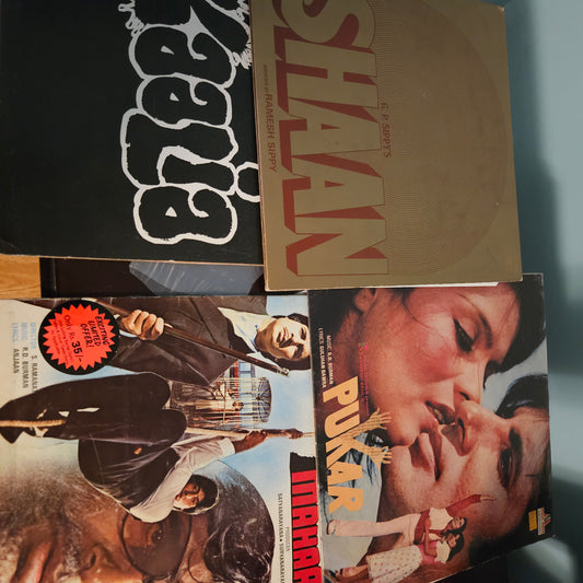 5 Superhit LPs package including Amitabh Picture Disc  and 1.Shaan 2.Mahaan 3. Pukar and 4.Kaalia Amitabh and R D Burman and in VG++ to excellent