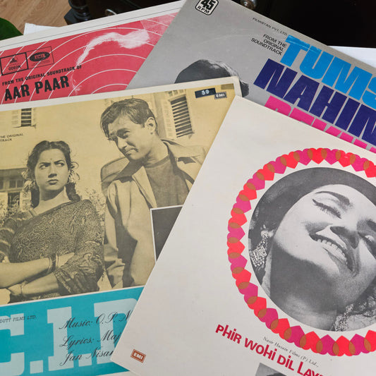 4 LPs O P Nayyar a Hreat Rhythm Maestro,Phir wohi Dil laya hoon, CID, Tumsa Nahi Dekha and Aar Paar in prisitne