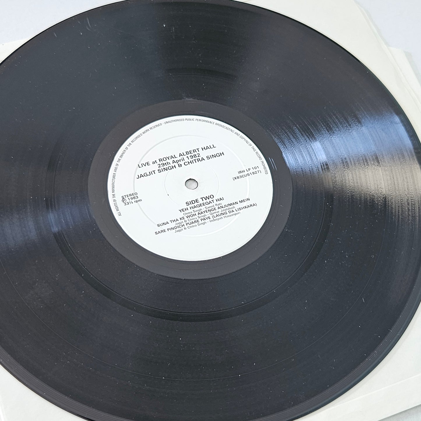 2 LP Set Jagjit Singh and Chitra Singh Live at Royal Albert Hall London April 1982 in  VG+