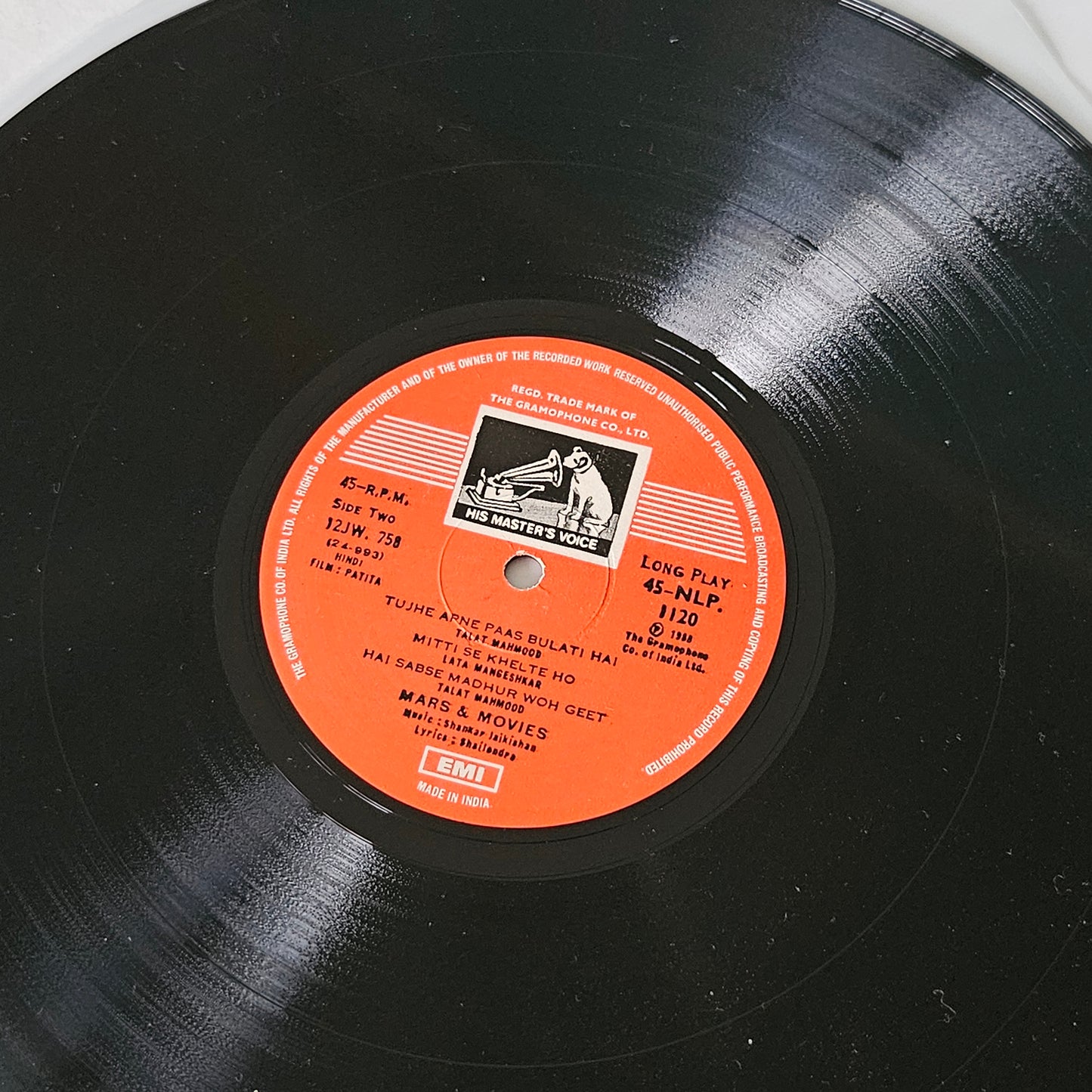 patita - Shankar Jaikishan classic OST superhit in pristine condition 45 rpm lp- superb acoustics