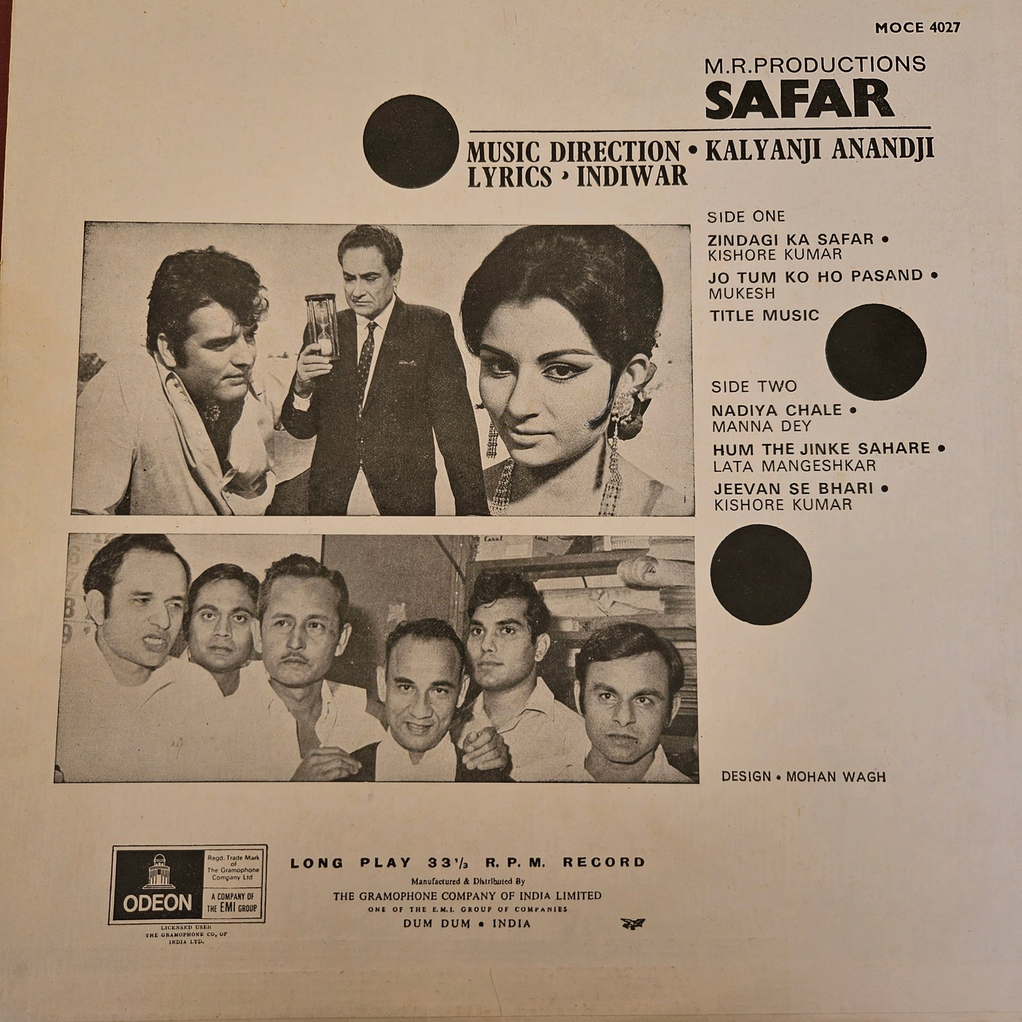 2 LPs Blockbuster Kati Patang and Safar in excellent to near mint