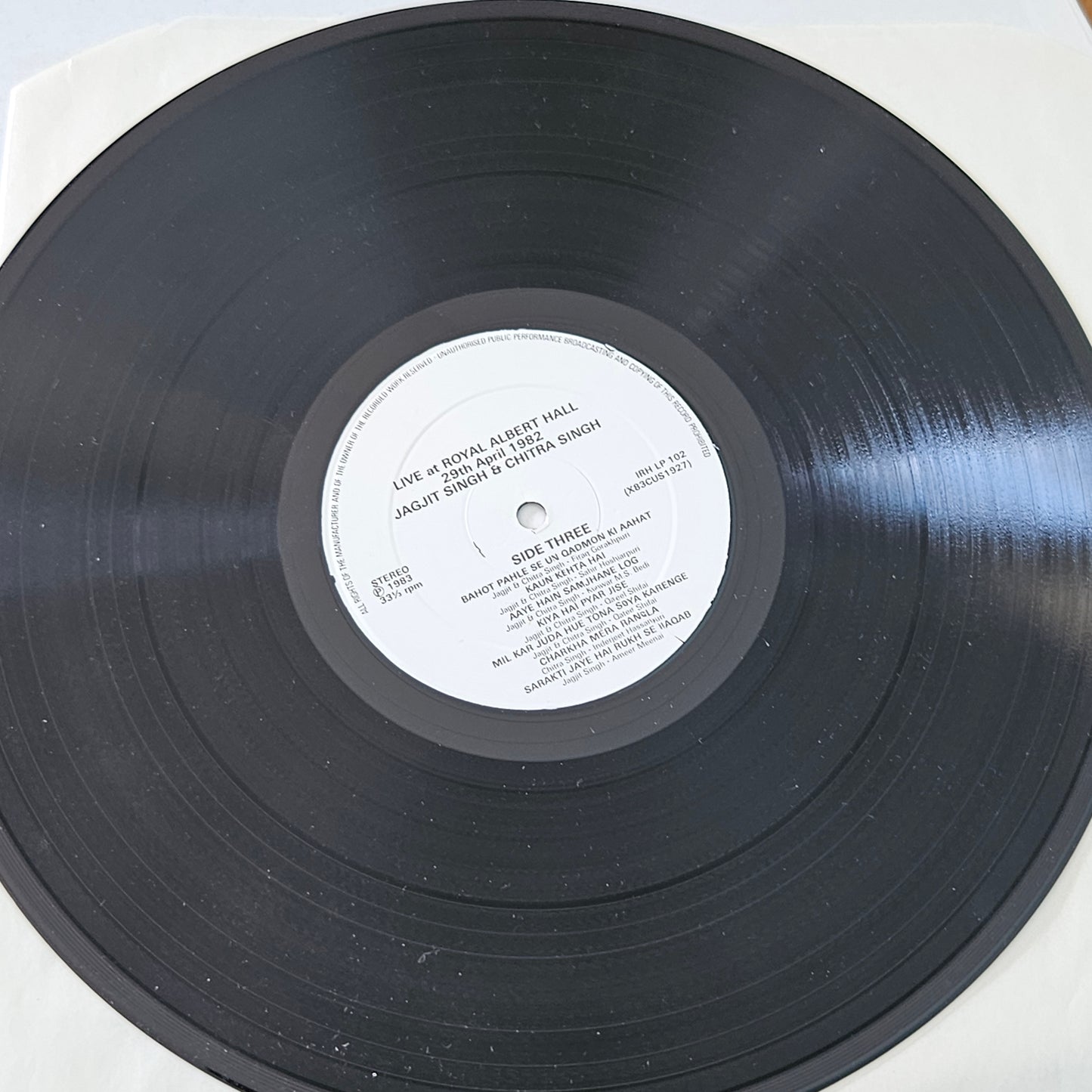 2 LP Set Jagjit Singh and Chitra Singh Live at Royal Albert Hall London April 1982 in  VG+