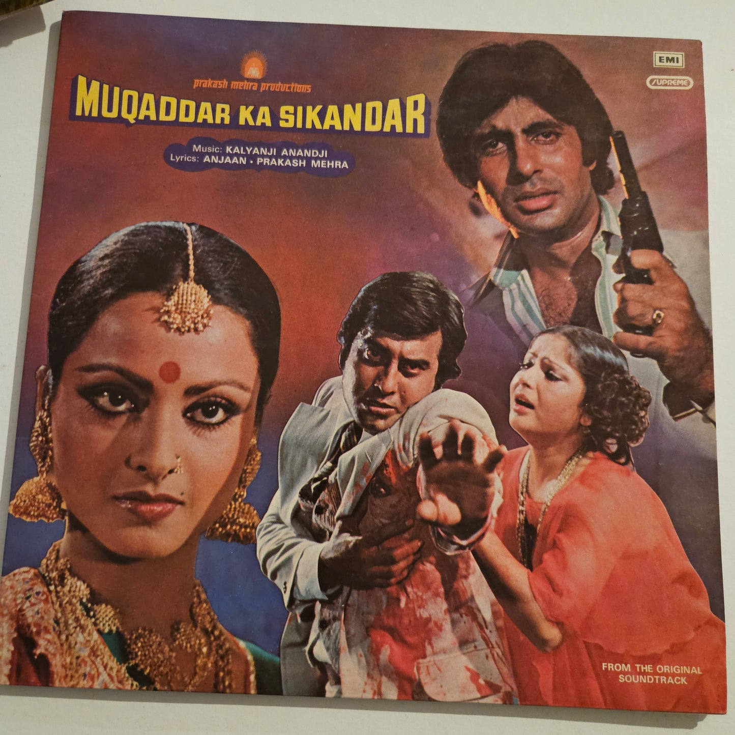 2 LPs Blockbuster Laawaris and Muqaddar ka Sikandar Amitabh, Kalyanji Anandji and Prakash Mehra in excellent to near mint