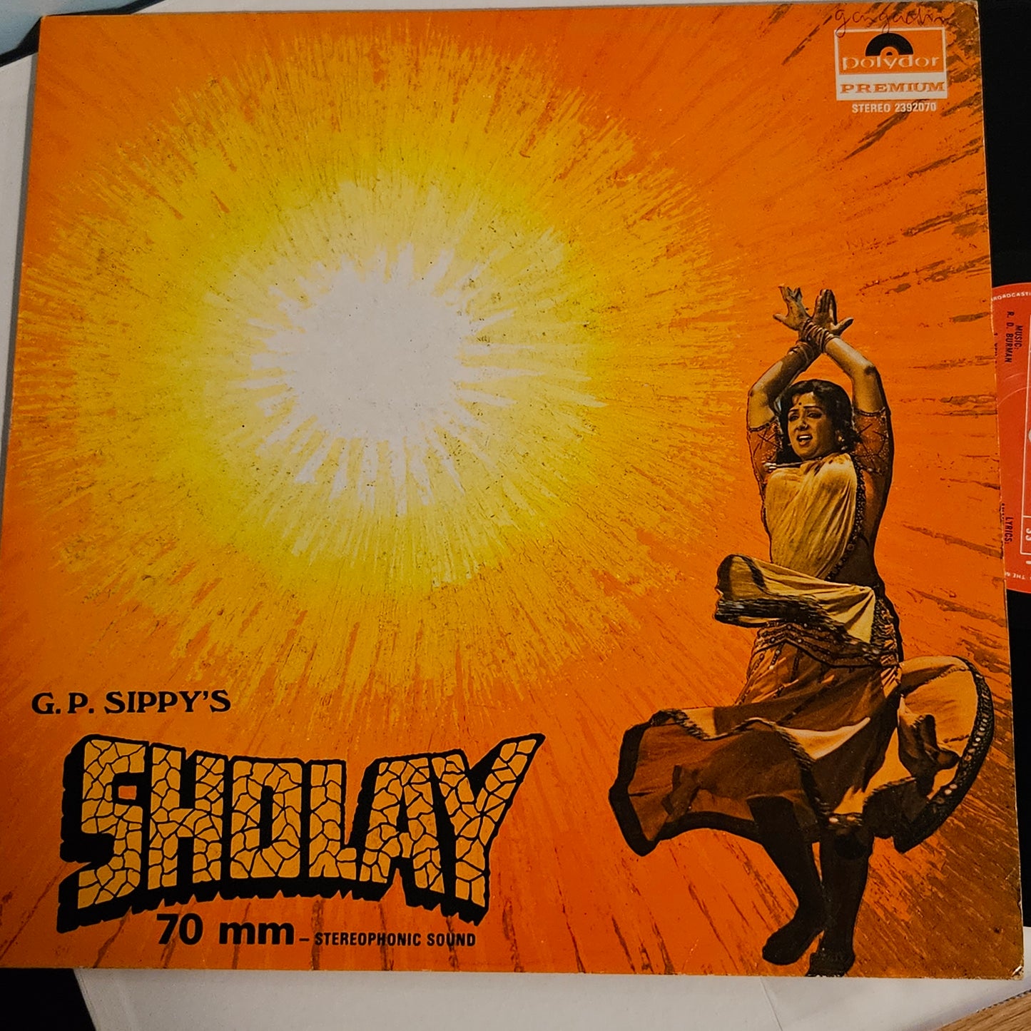 Sholay - R D Burman blockbuster in near mint condition - Crisp recording. Clean copy - Don't miss