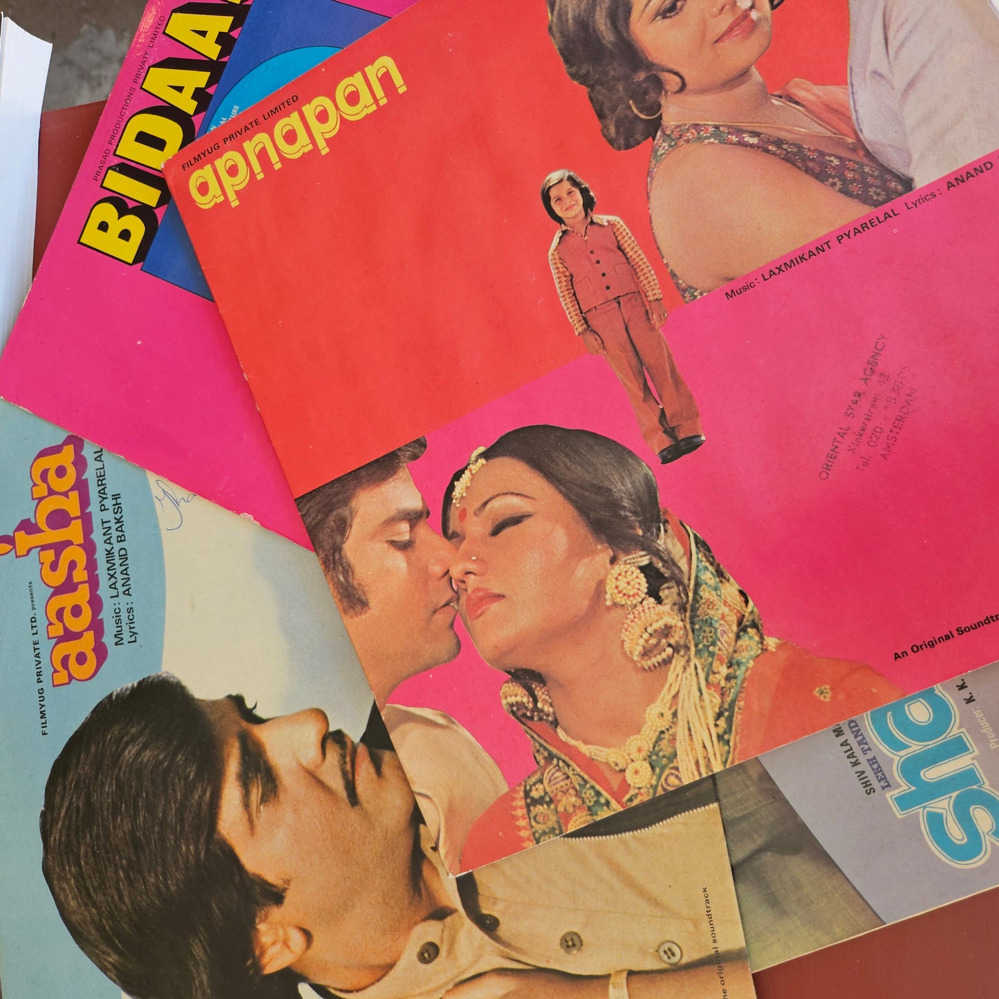 4 Lps supethit Laxmikant pyarelal Apnapan Gatefold Aasha gatefold, Bidaai and Sharda in excellent  to near mint