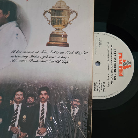 Lata Mangeshkar - The Performance Of The Century celebrating 1983 Indian Win Cricket World Cup in Near mint