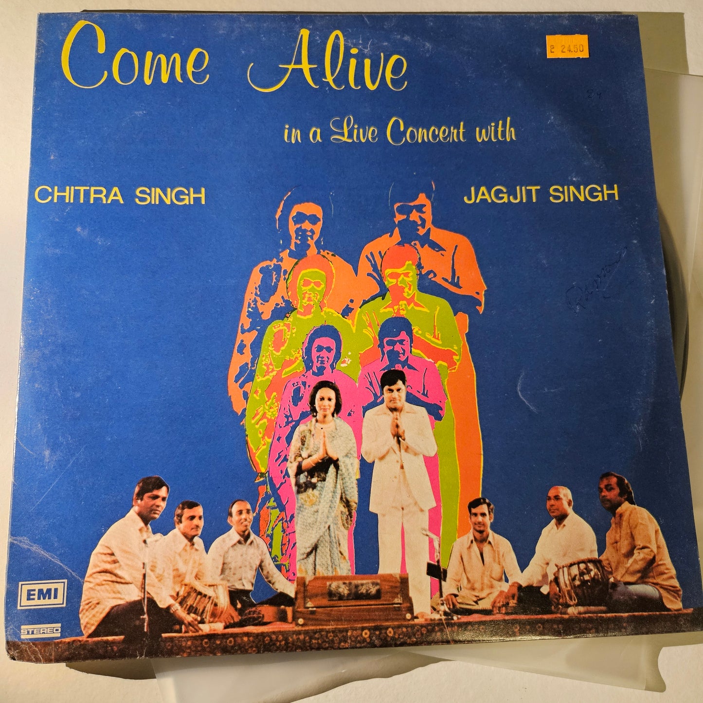 Jagjit Singh and Chitra Singh *Come Alive in Live Concert*  excellent 2 LP Set