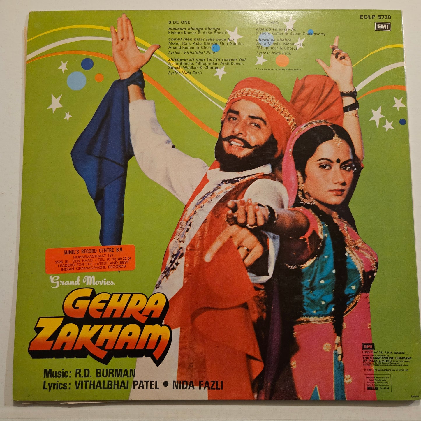 Gehra Zakhm- R D Burman superhit in near mint Gatefold edition