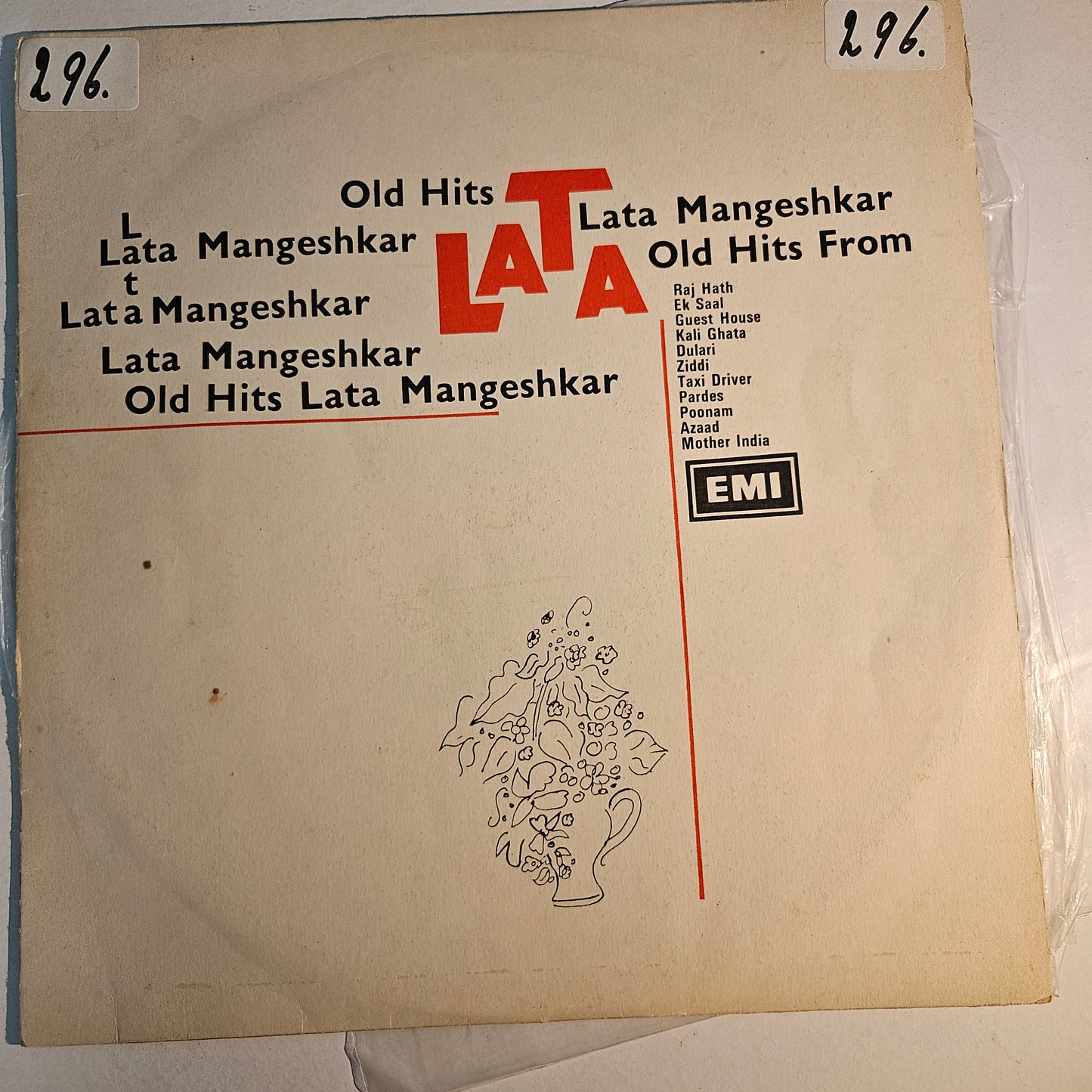 4 Lps package Lata Mangeshkar Great collection Best albums in excellent to near mint