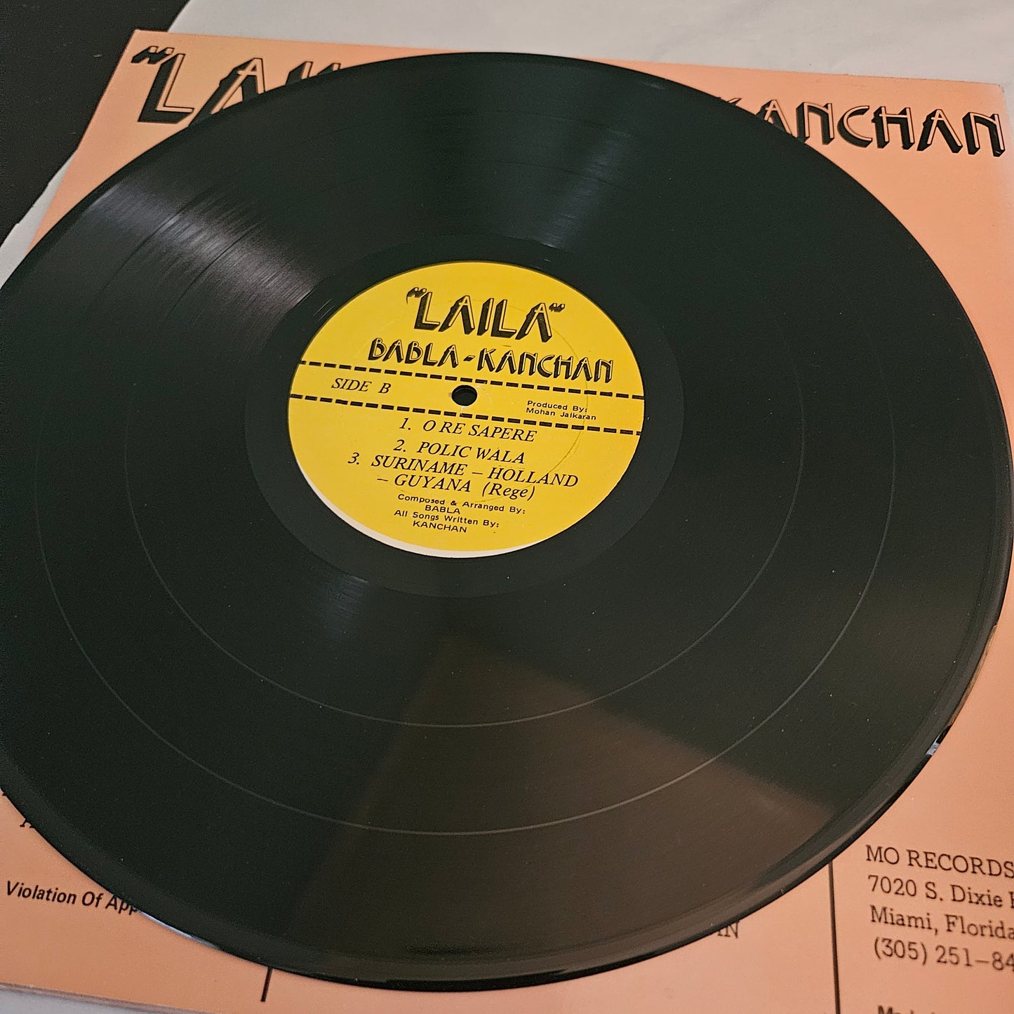 Laila - Autographed by Babla and Kanchan Guyana Suriname  places  Reggae in Excellent