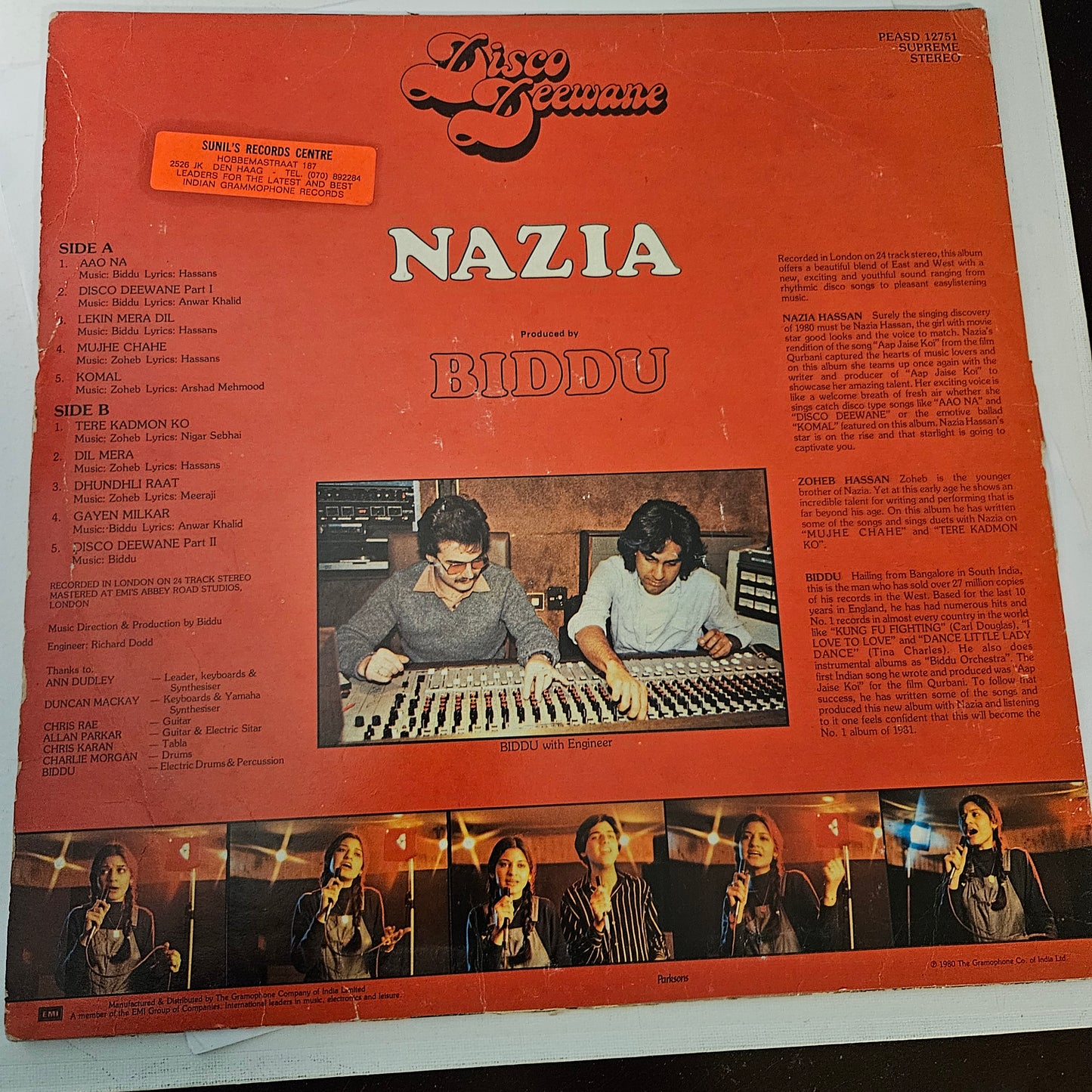 Nazia Hassan - Disco Deewane Blockbuster in VG+ condition