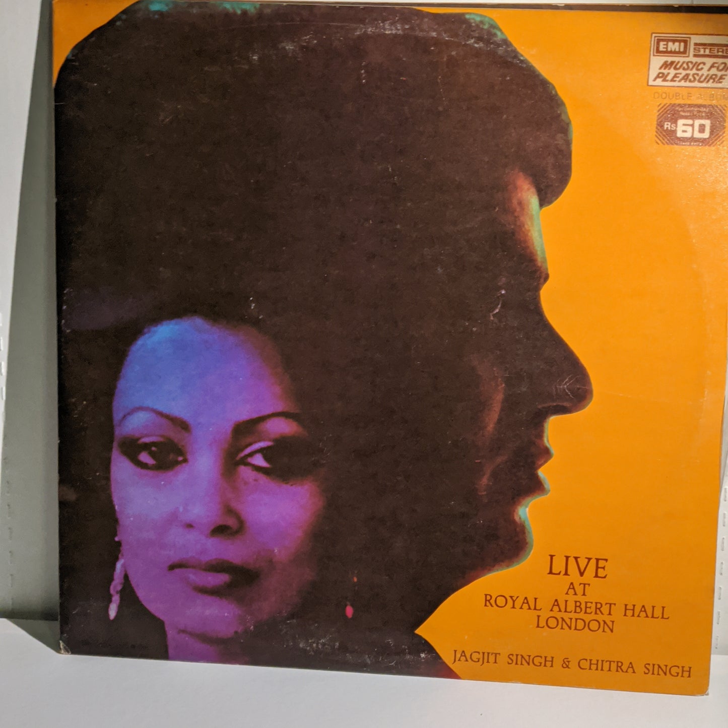 2 LP Set Jagjit Singh and Chitra Singh Live at Royal Albert Hall London MINT