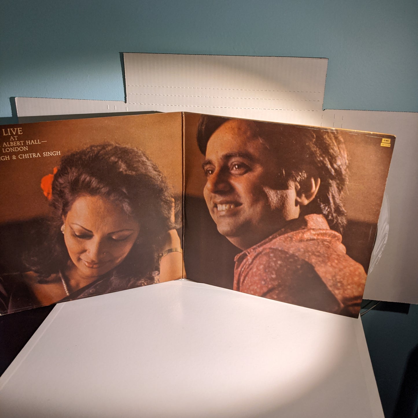 2 LP Set Jagjit Singh and Chitra Singh Live at Royal Albert Hall London MINT